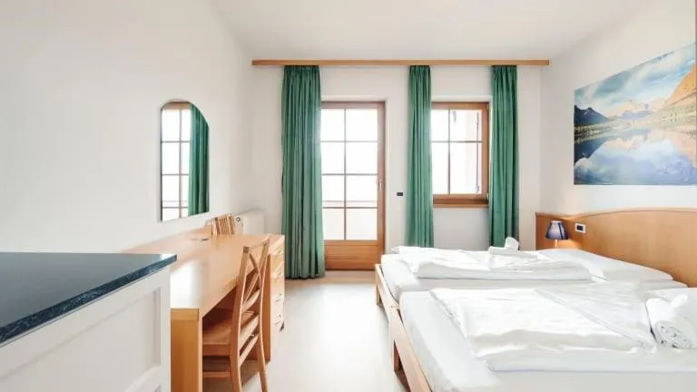 Bed in Hotel Corno Bianco