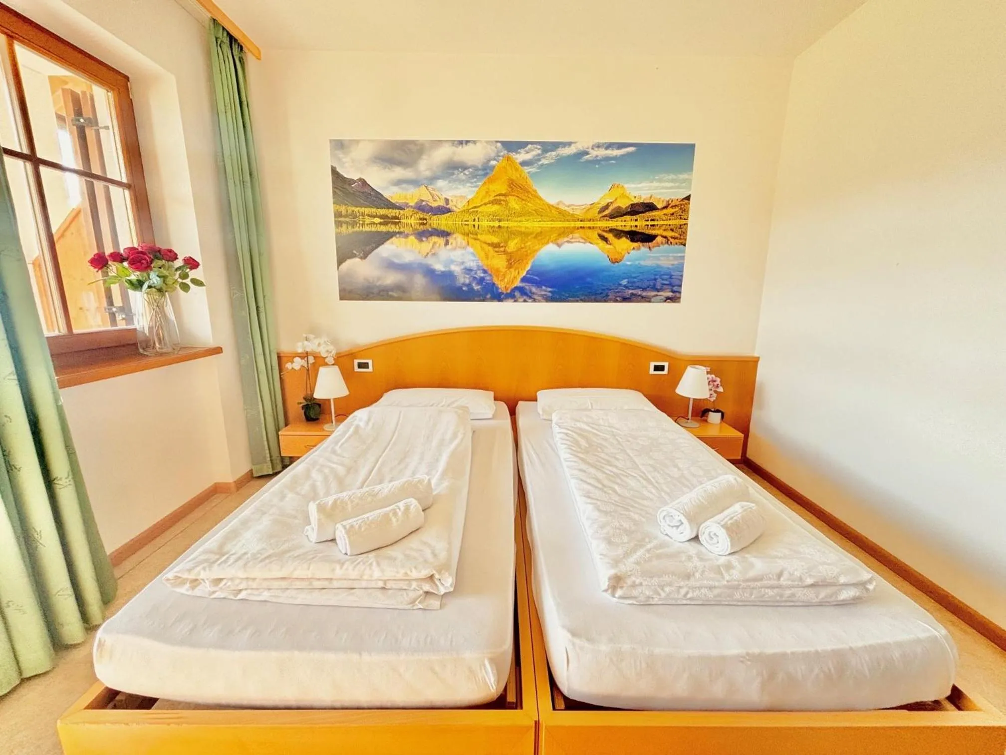 Bed in Hotel Corno Bianco