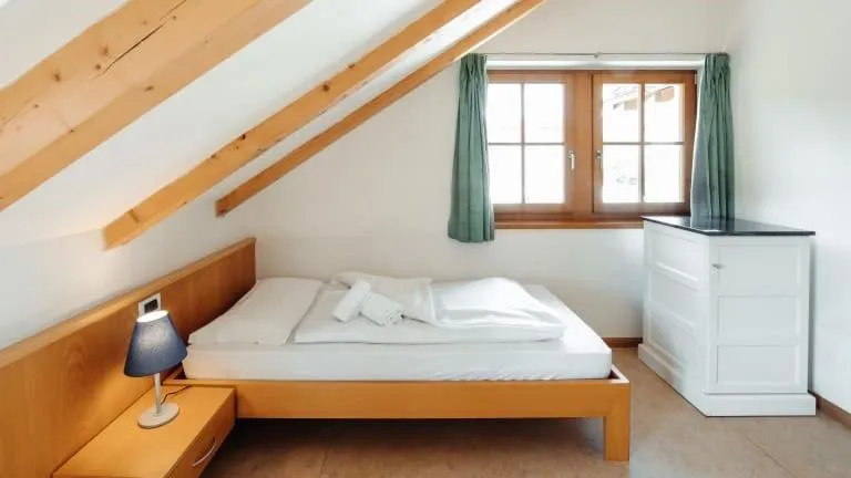 Bed in Hotel Corno Bianco