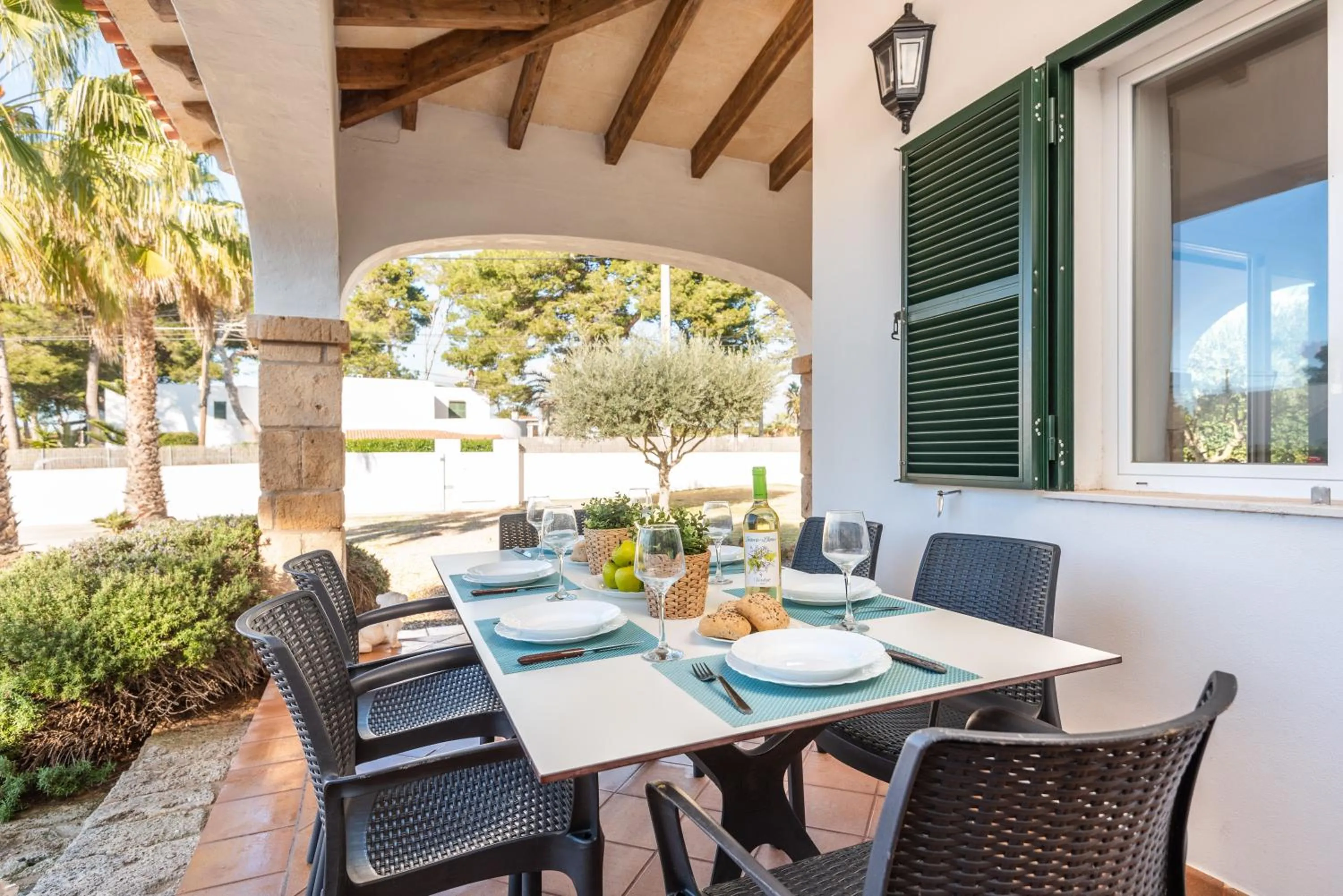 Balcony/Terrace in Villa Binisaret I by Mauter Villas