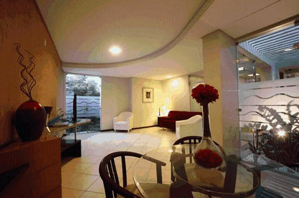 Communal lounge/ TV room, Bed in Portal da Princesa Hotel