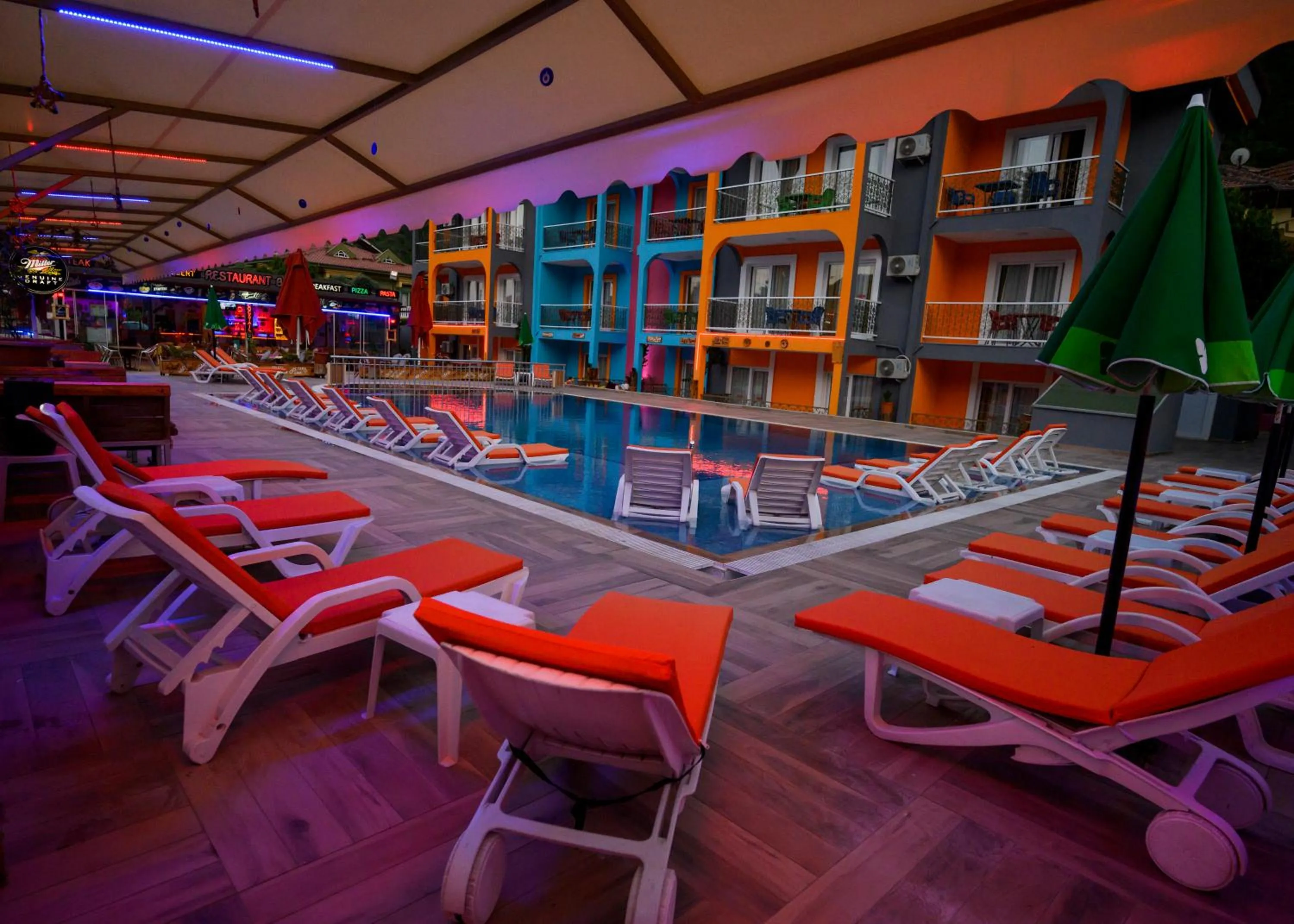 Pool view in Speedy Apart Otel