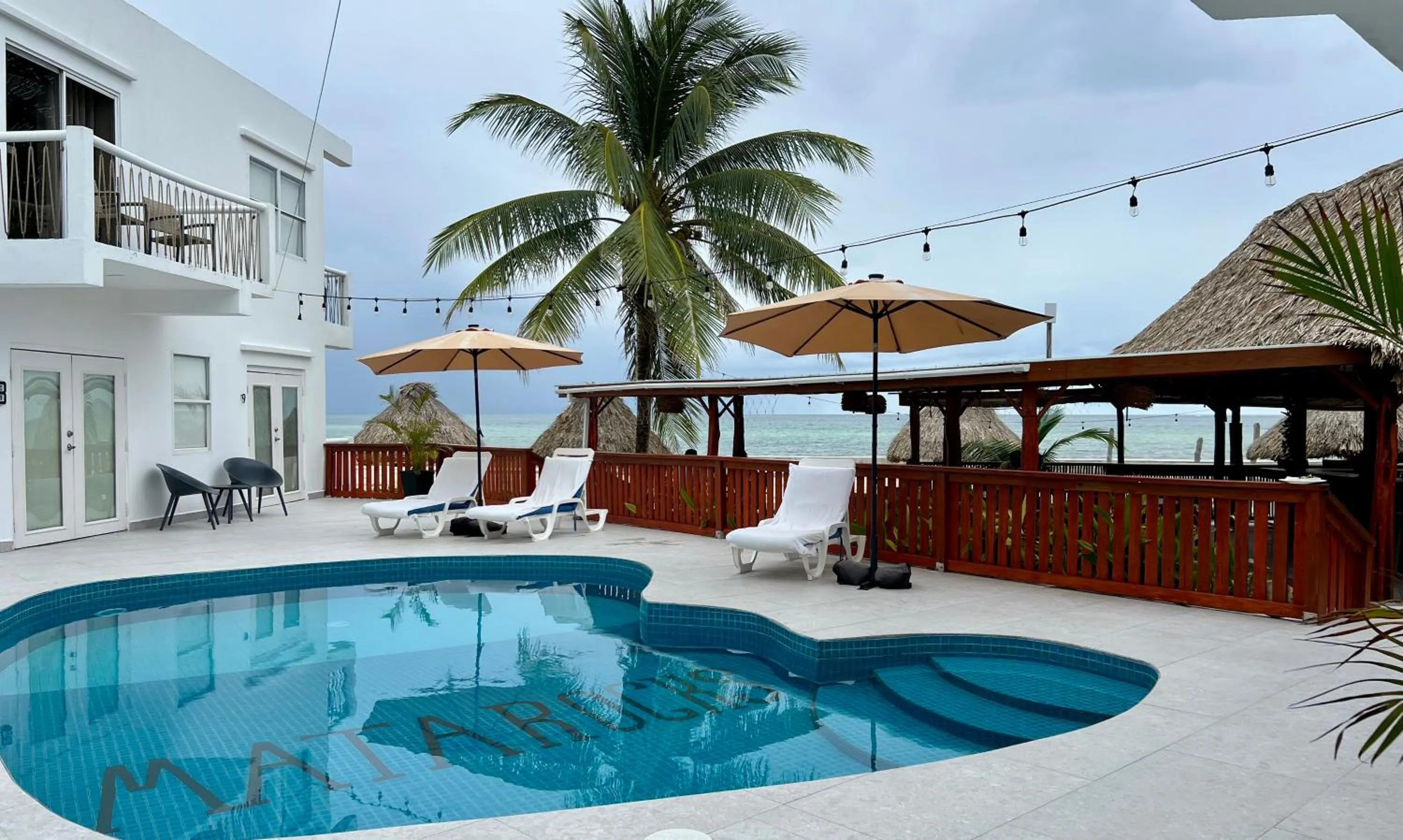 Pool view in Mata Rocks Resort