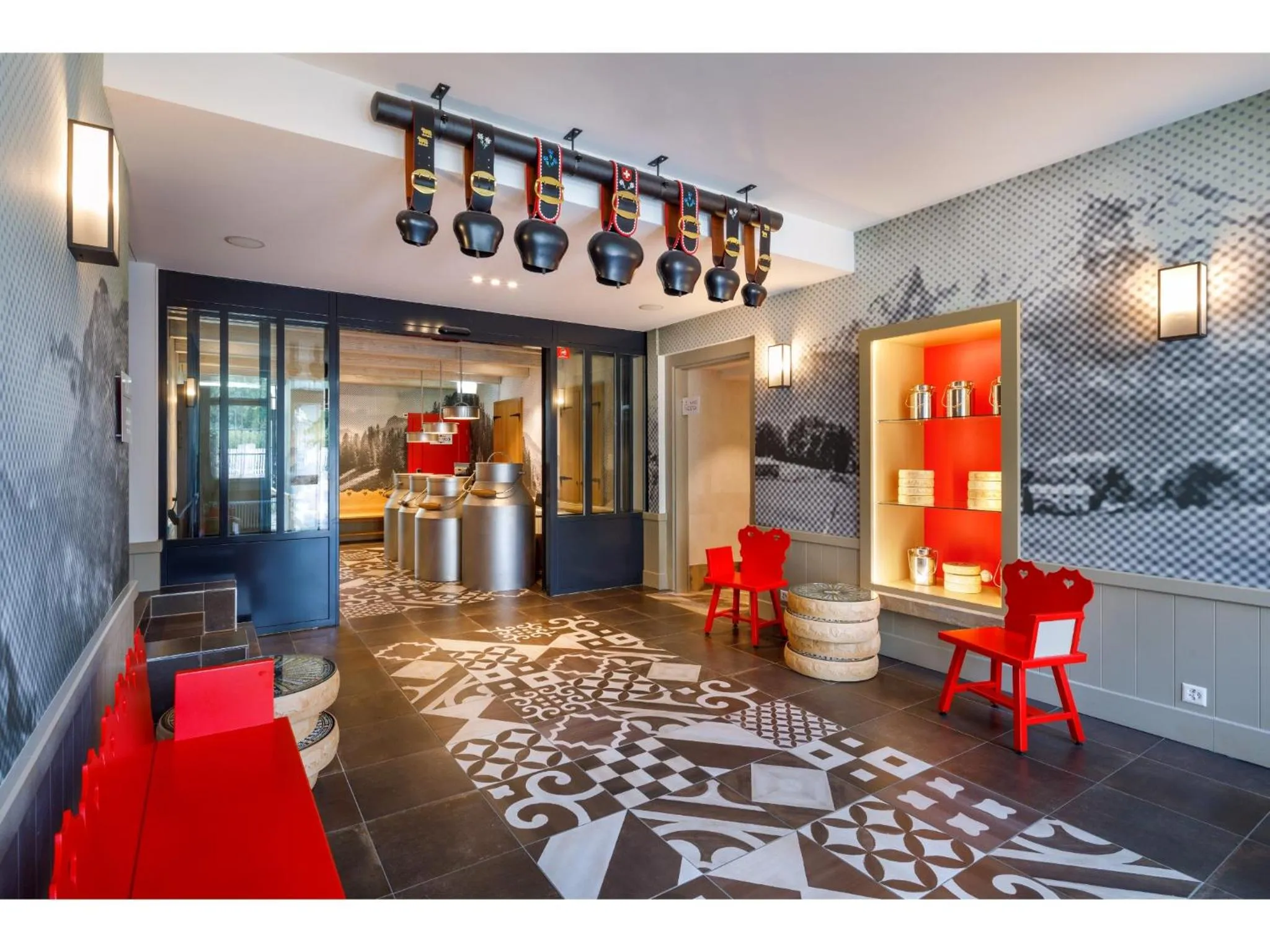 Lobby or reception in Swiss Night by Fassbind