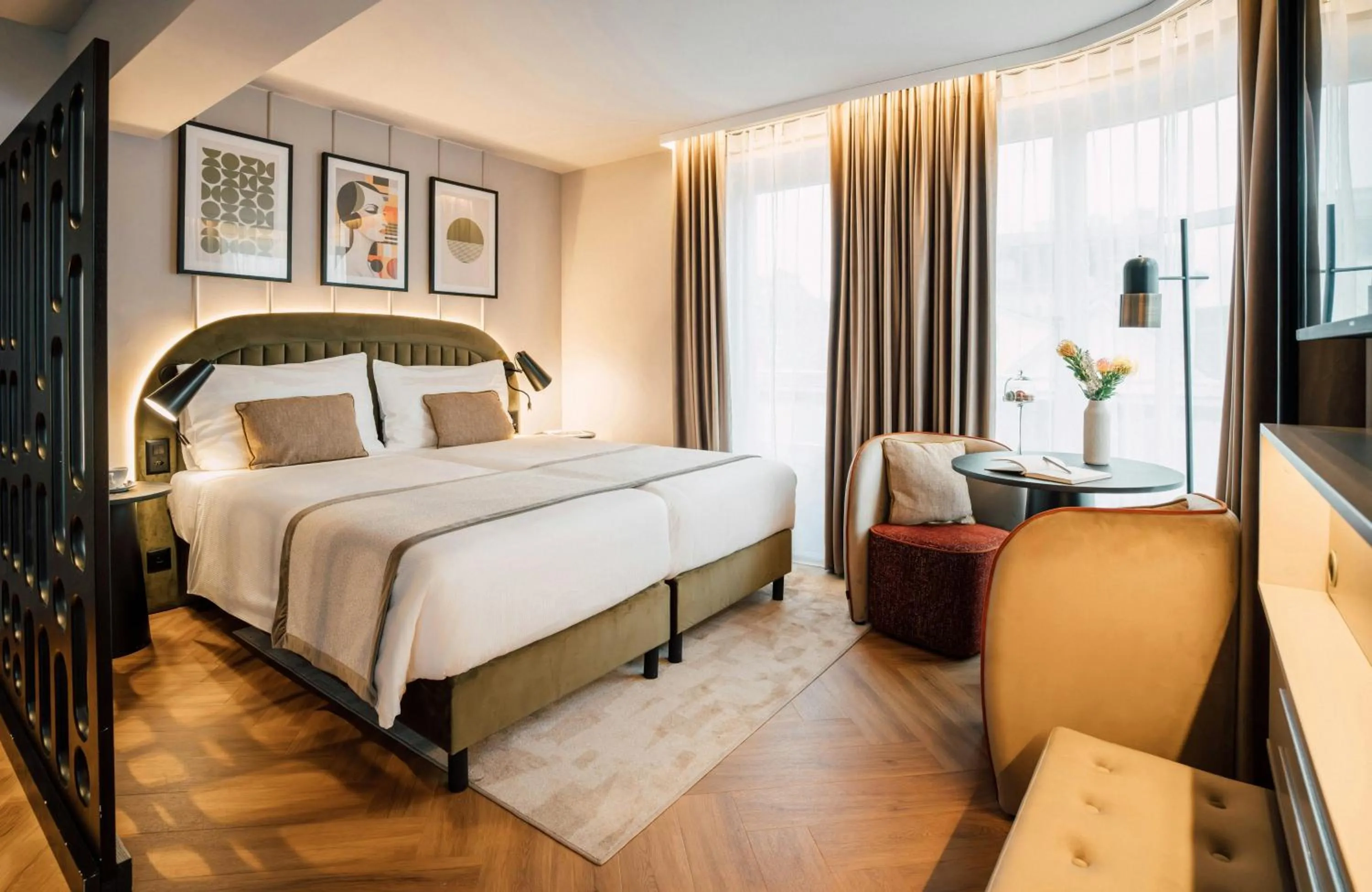 Photo of the whole room, Bed in Leonardo Boutique Hotel Rigihof Zurich