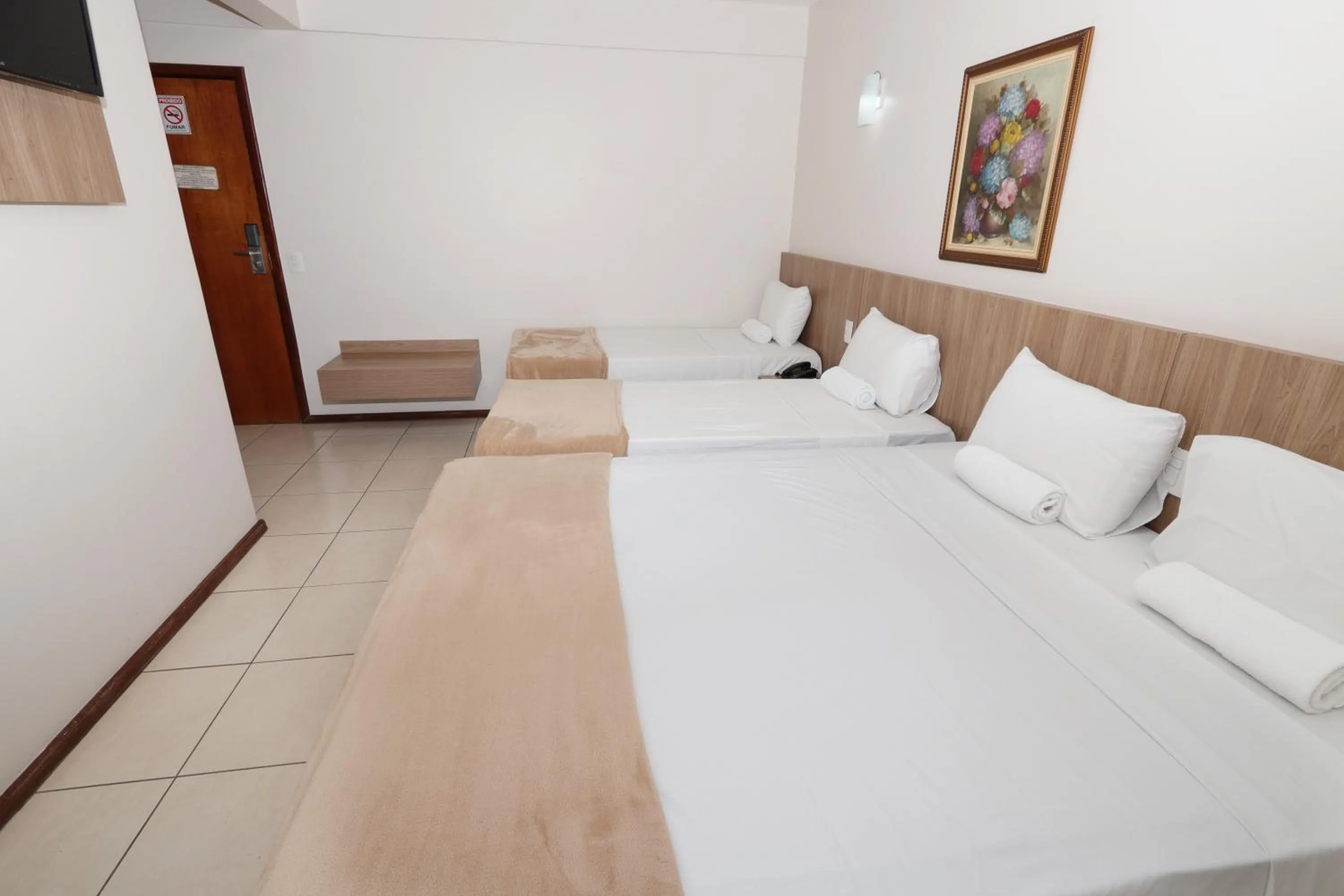 Bed in Montblanc Hotel