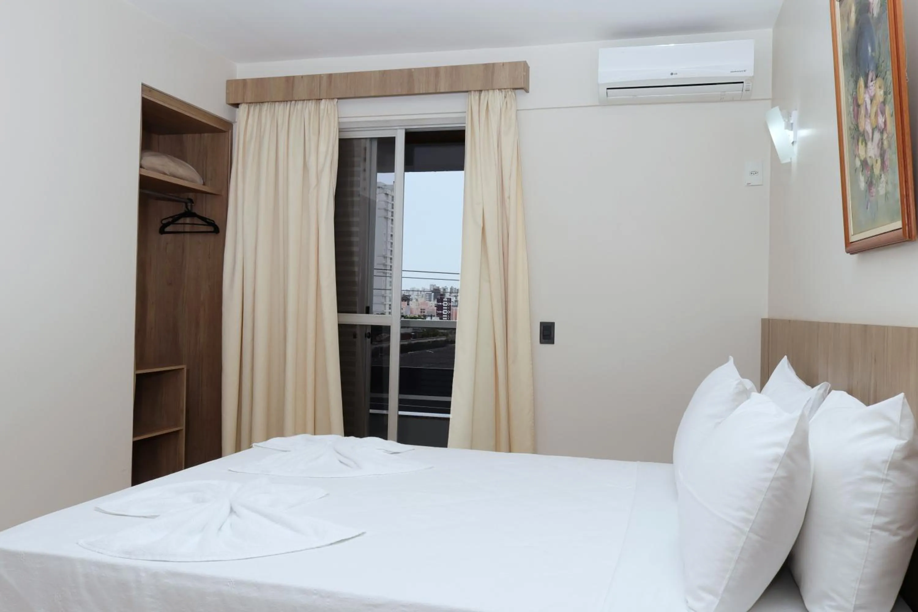 Bed in Montblanc Hotel