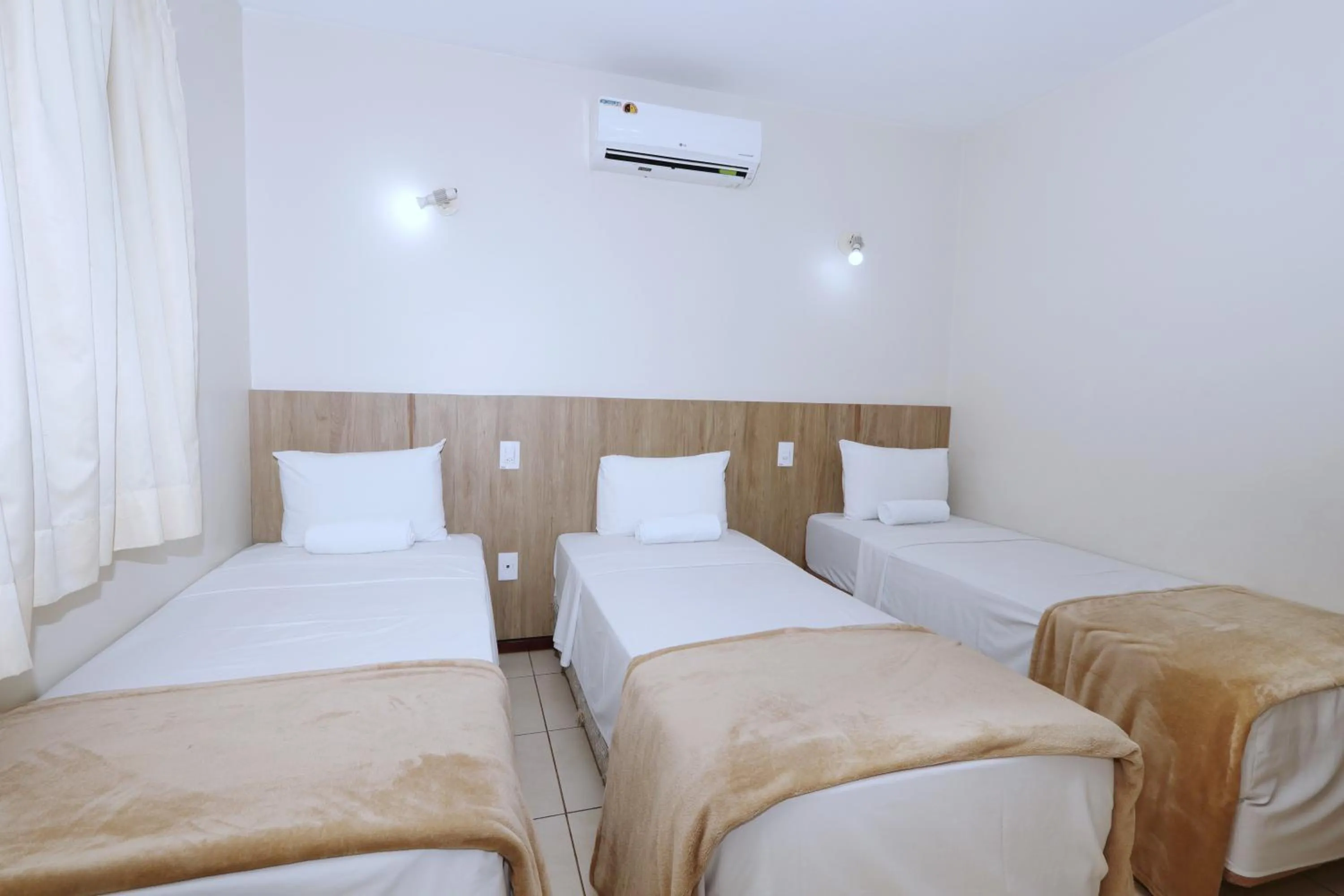 Bed in Montblanc Hotel