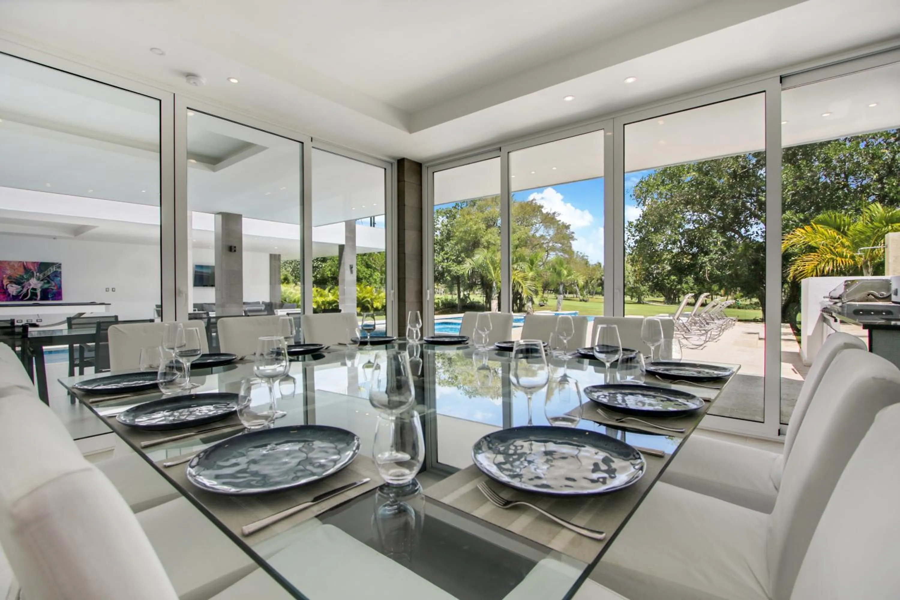 Patio in Modern Brand New Villa with Pool, Jacuzzi, Chef at Cocotal Golf & Country Club
