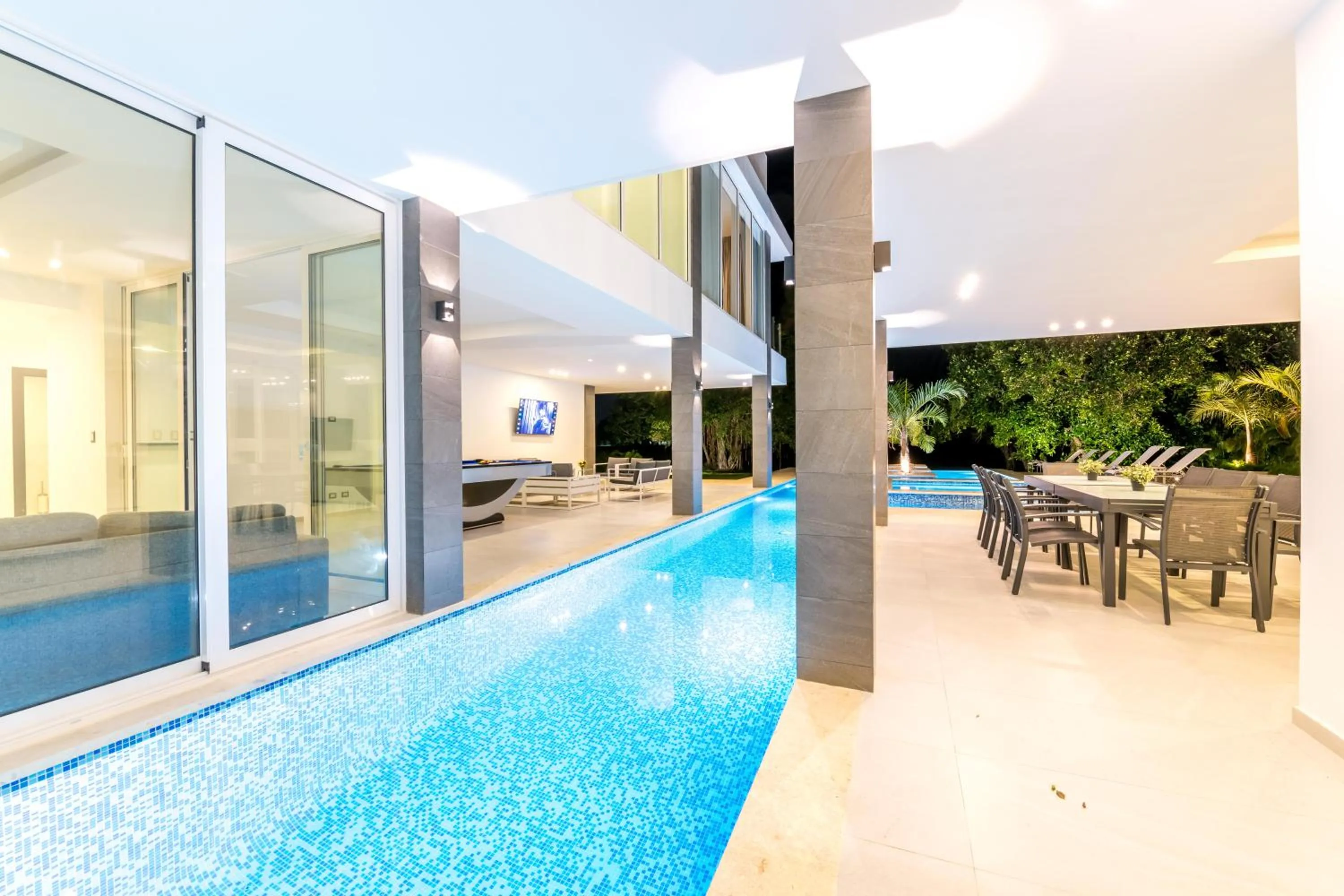 Patio in Modern Brand New Villa with Pool, Jacuzzi, Chef at Cocotal Golf & Country Club