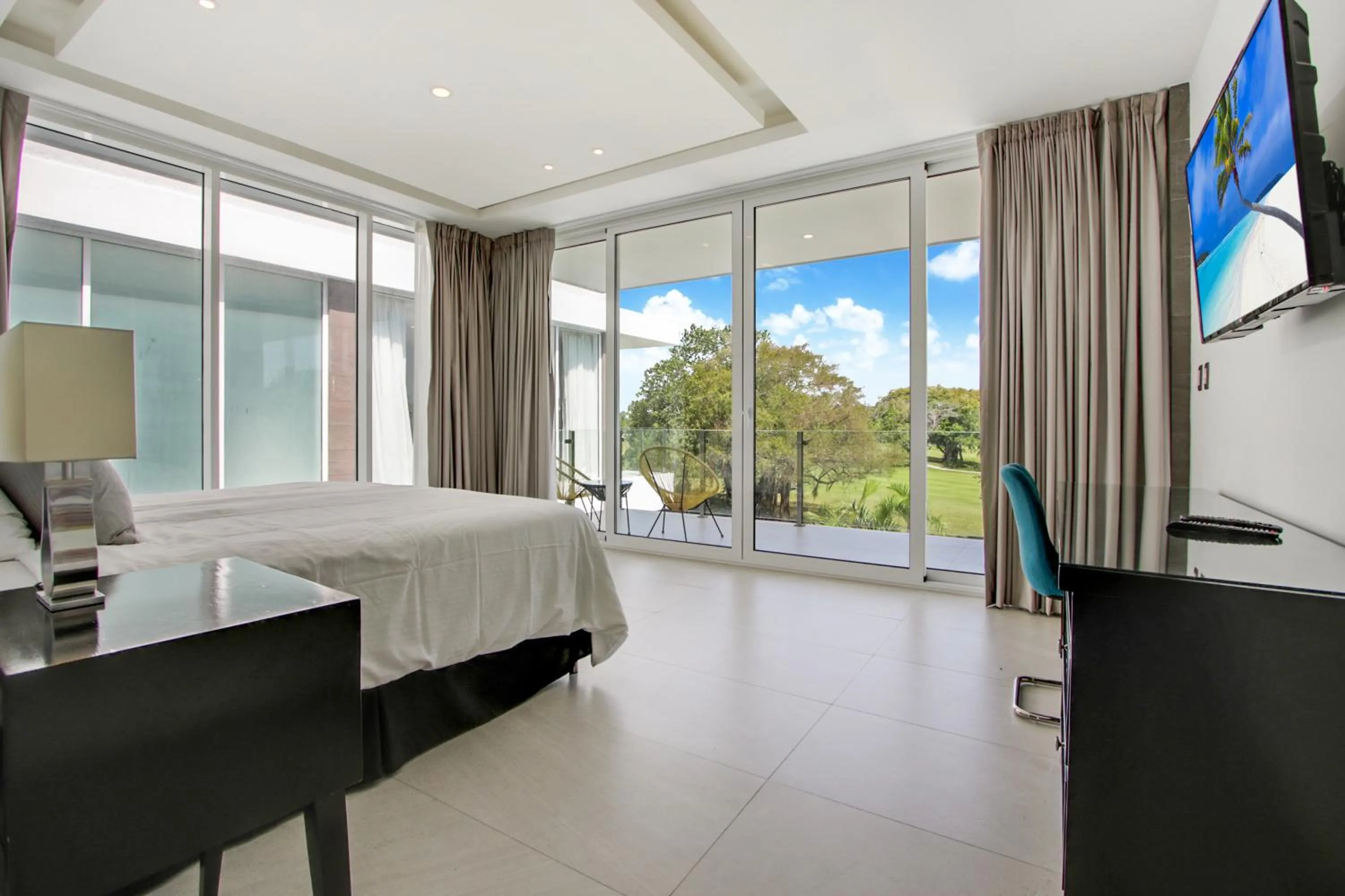 Bed in Modern Brand New Villa with Pool, Jacuzzi, Chef at Cocotal Golf & Country Club