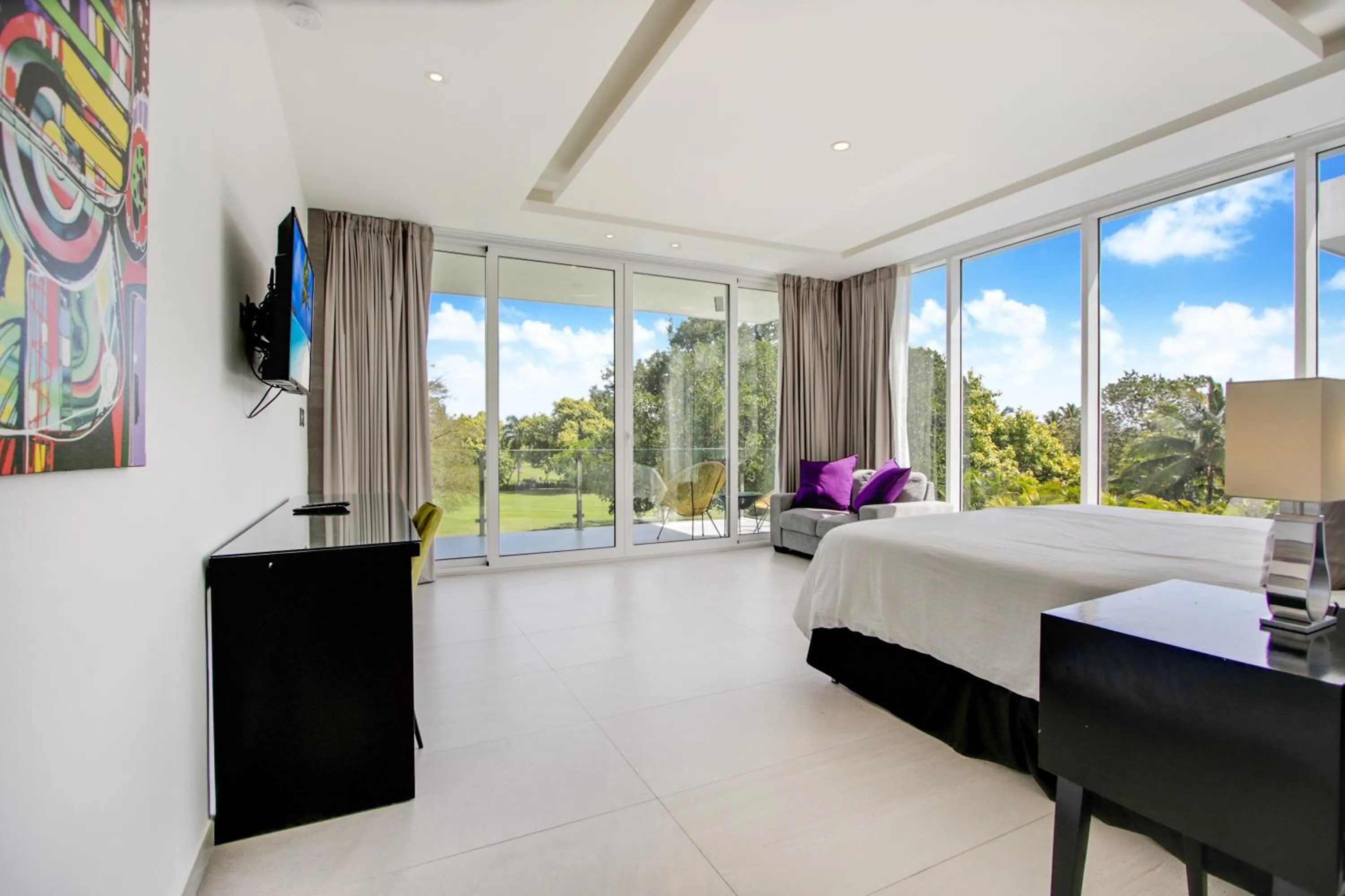 Bed in Modern Brand New Villa with Pool, Jacuzzi, Chef at Cocotal Golf & Country Club