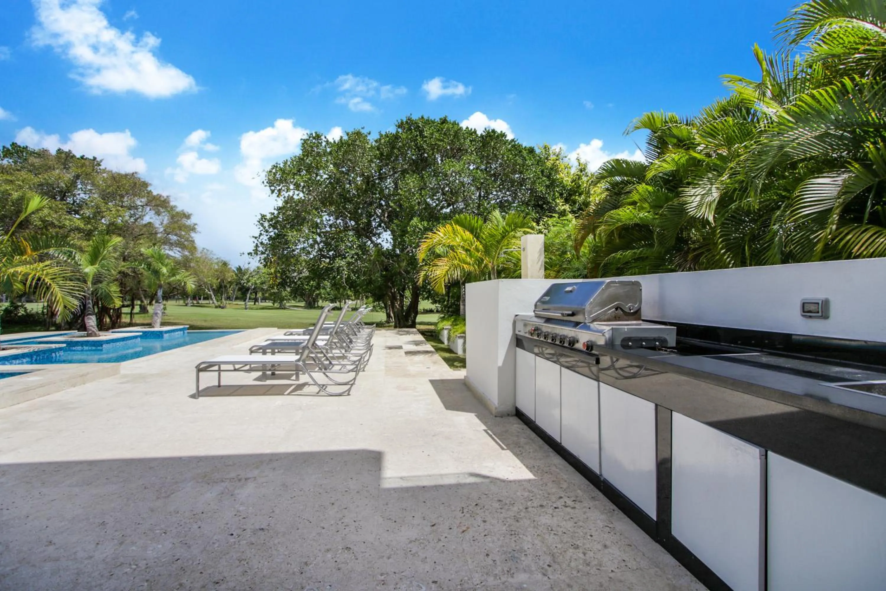 BBQ facilities in Modern Brand New Villa with Pool, Jacuzzi, Chef at Cocotal Golf & Country Club