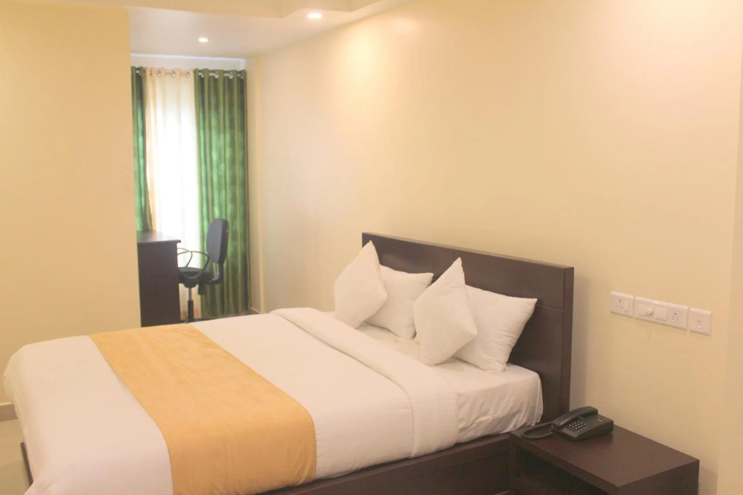 Bedroom, Bed in Aura Residency