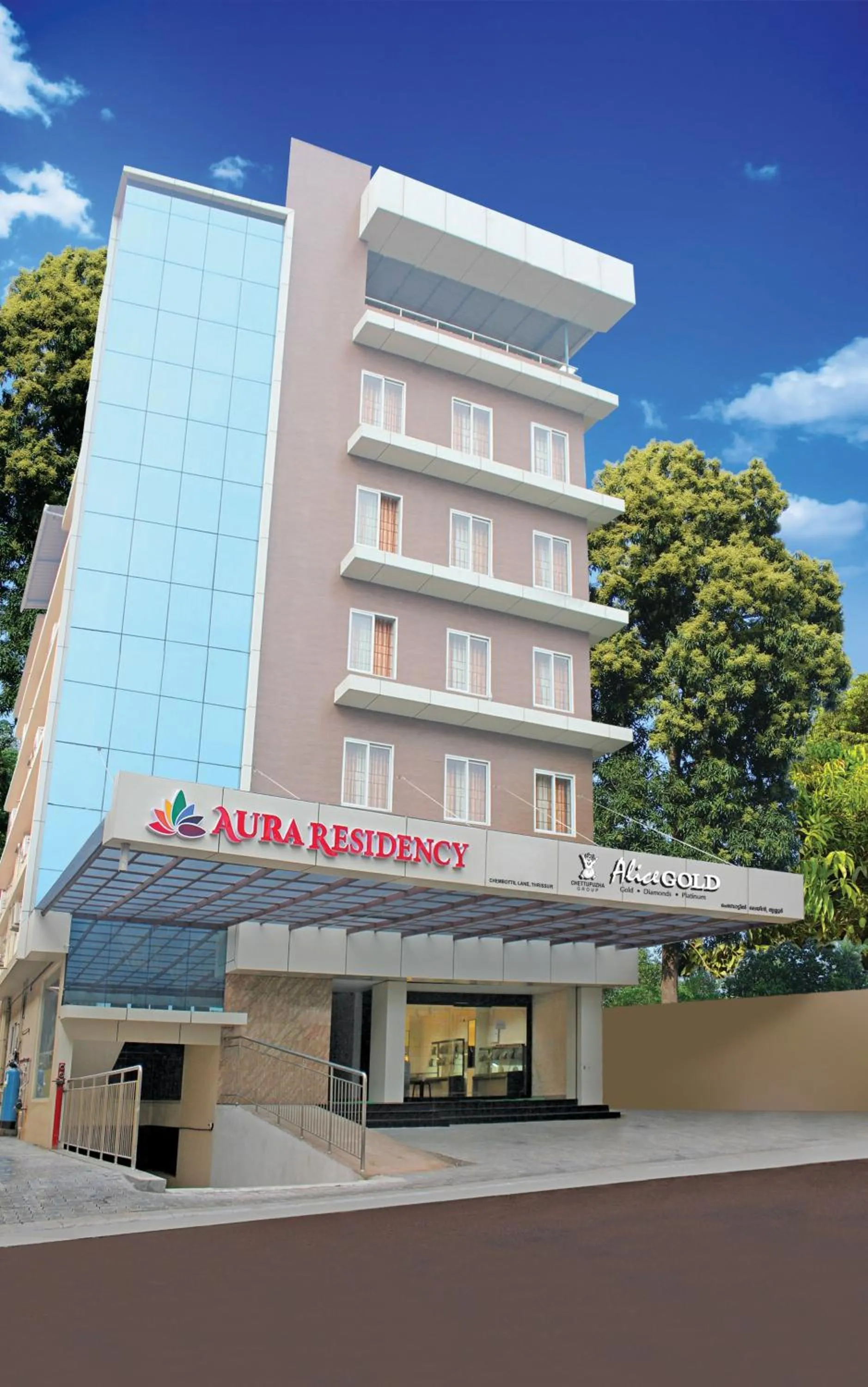 Property building in Aura Residency