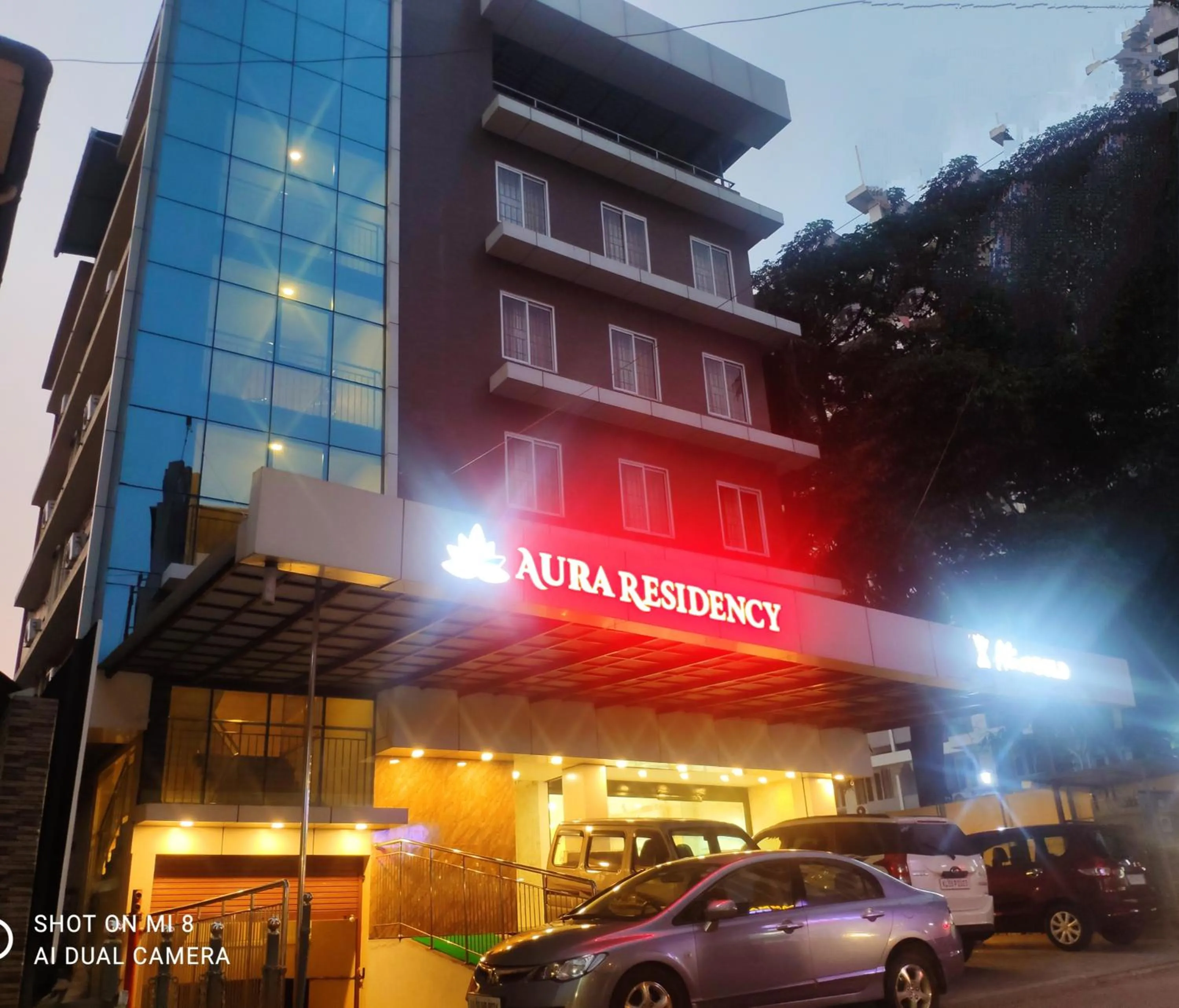 Property building in Aura Residency