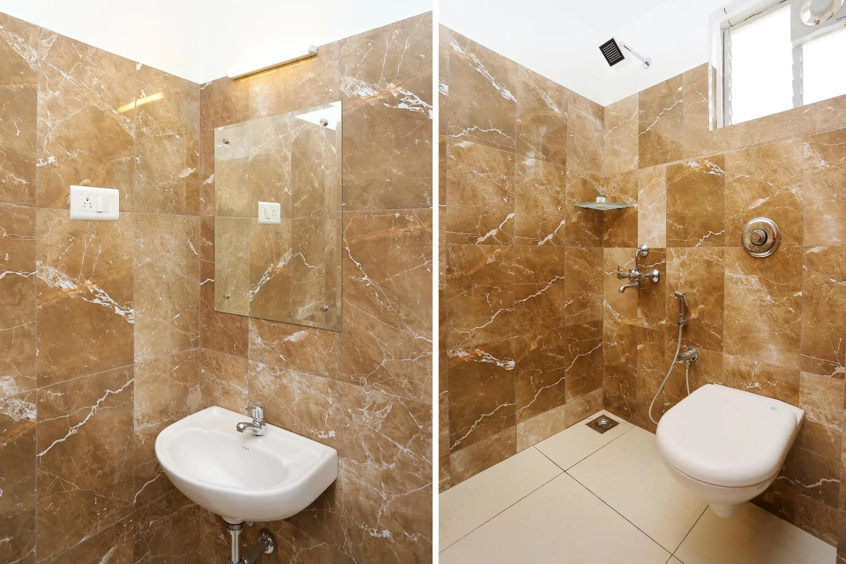 Shower in Aura Residency