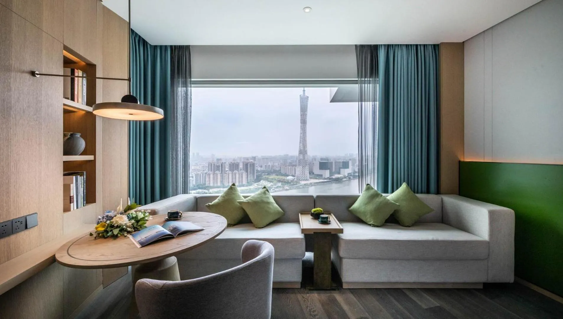 Seating area in Elegant Hotel Guangzhou Zhujiang New Town Canton Tower- Free Shuttle Bus to Canton Fair Complex during Canton Fair period