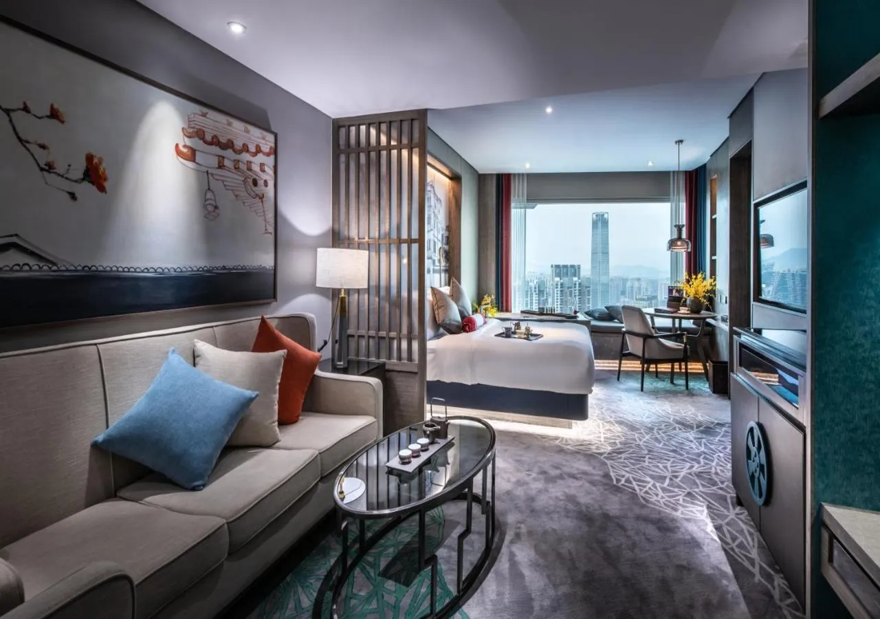 Photo of the whole room in Elegant Hotel Guangzhou Zhujiang New Town Canton Tower- Free Shuttle Bus to Canton Fair Complex during Canton Fair period