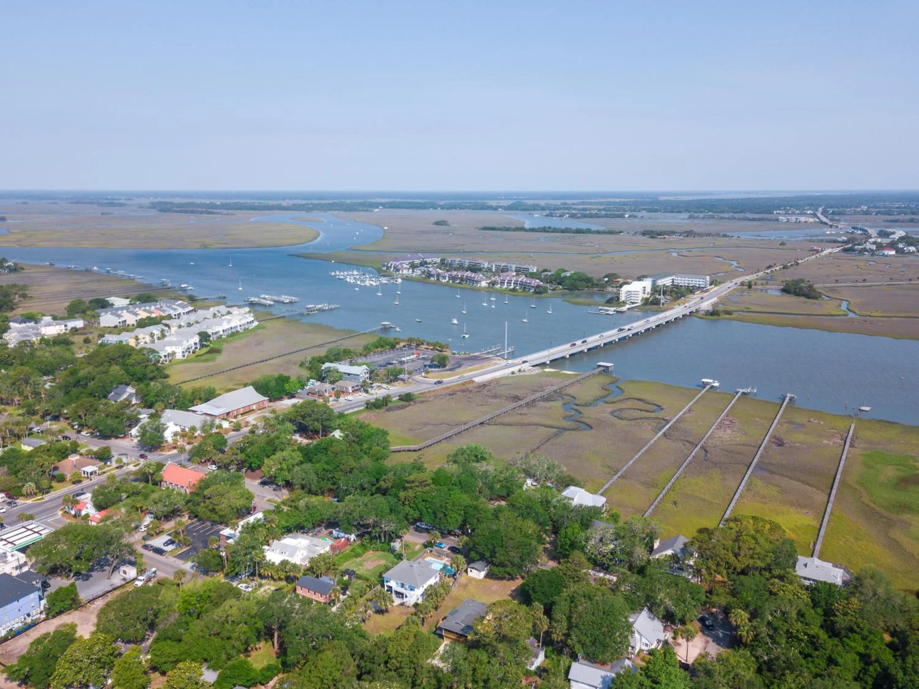 Bird's eye view in Folly Vacation 114A Townhouse near the beach, pet friendly