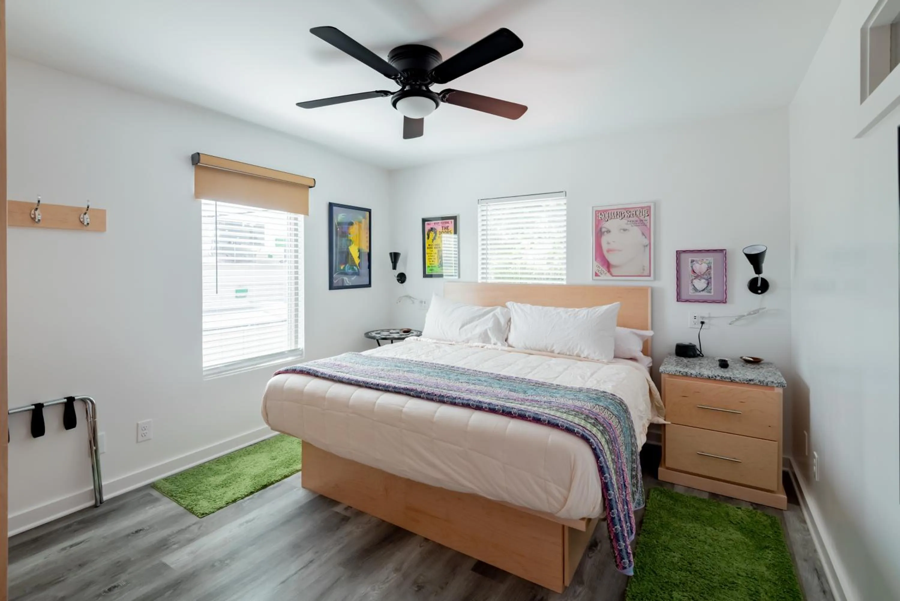 Bed in Folly Vacation Perfect Purple Palace Apt A