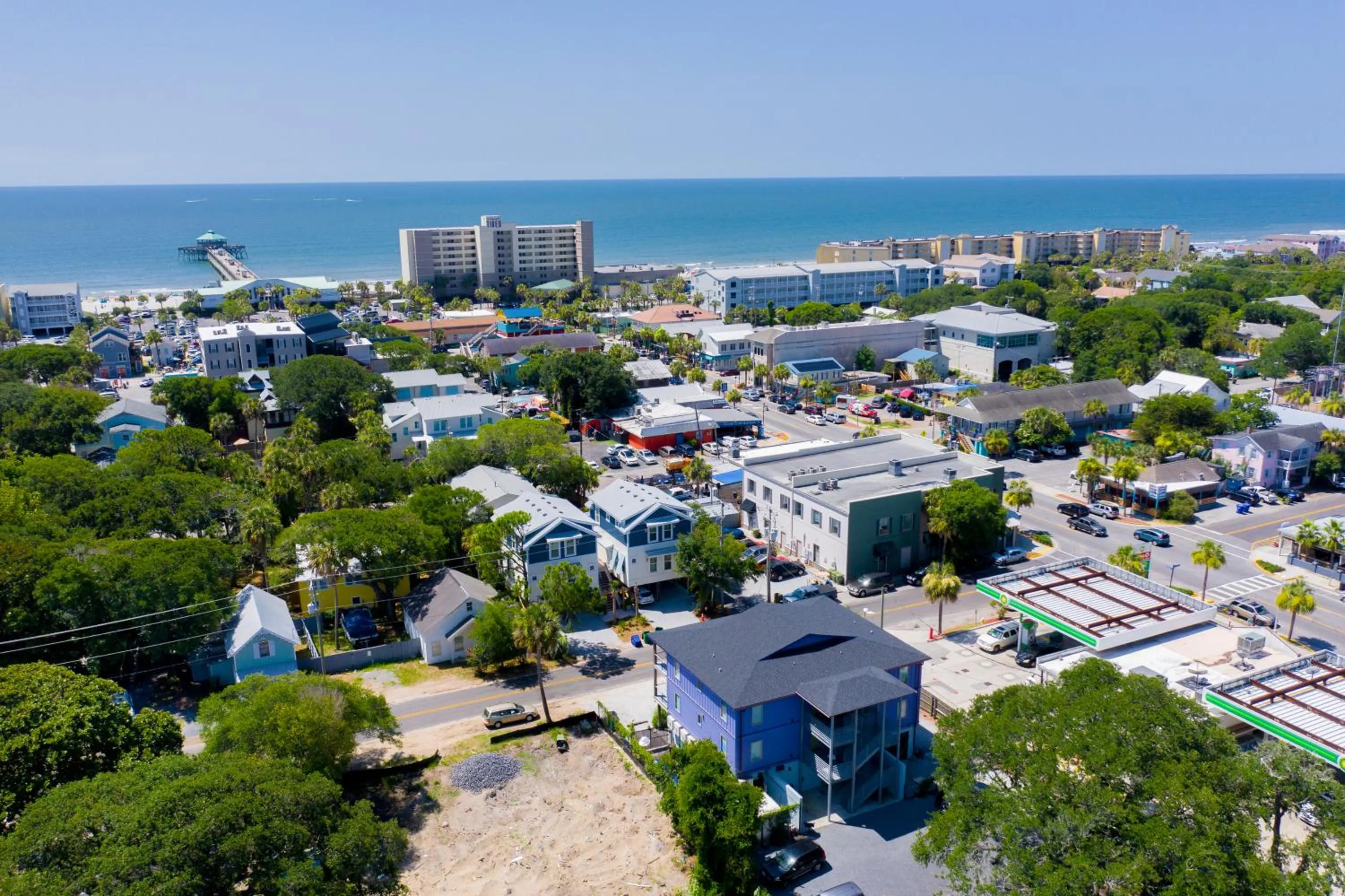 Bird's eye view in Folly Vacation Great Location, Super Cute & Spacious Apt B