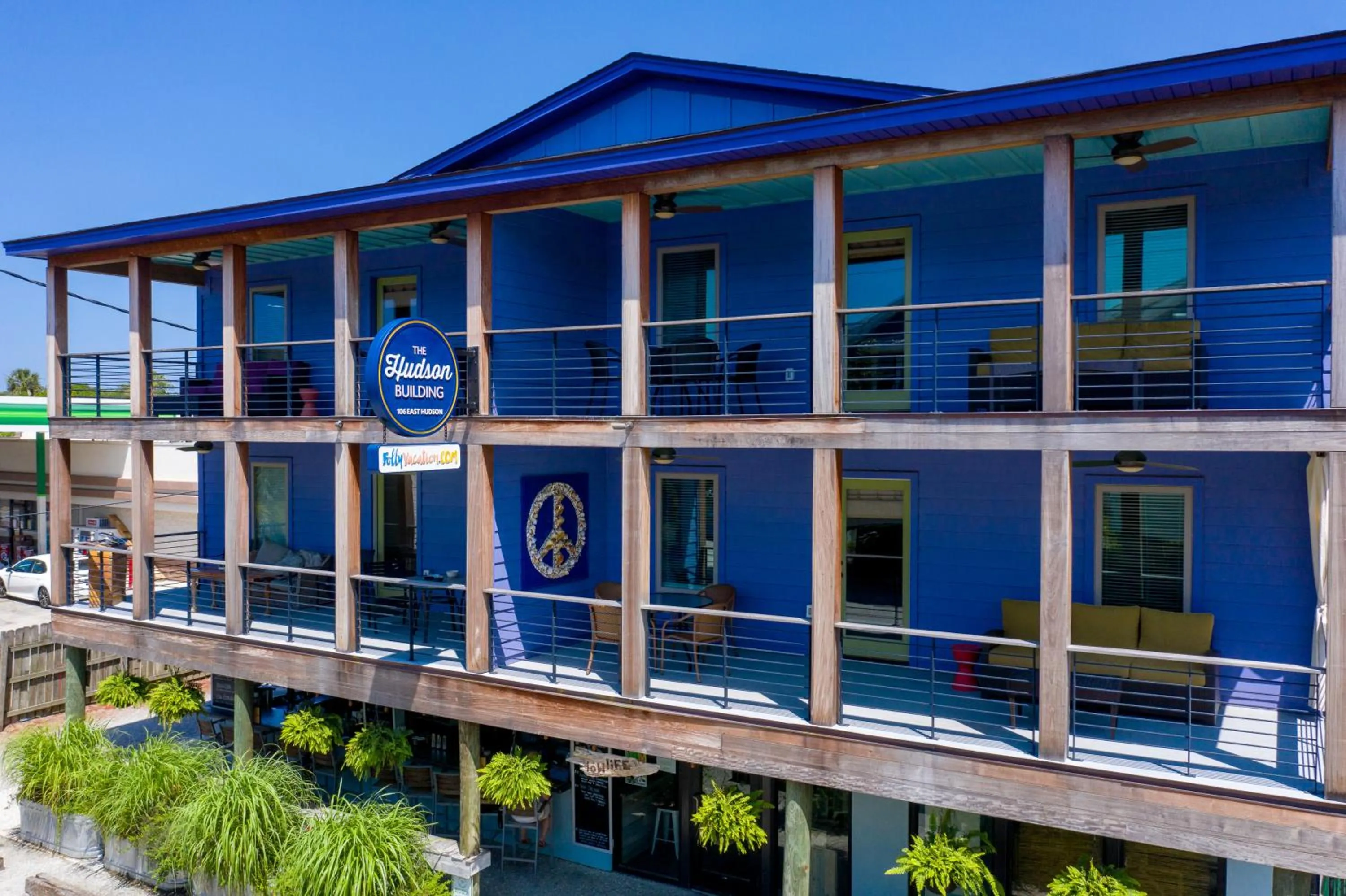 Property building in Folly Vacation Perfect Purple Palace Apt C