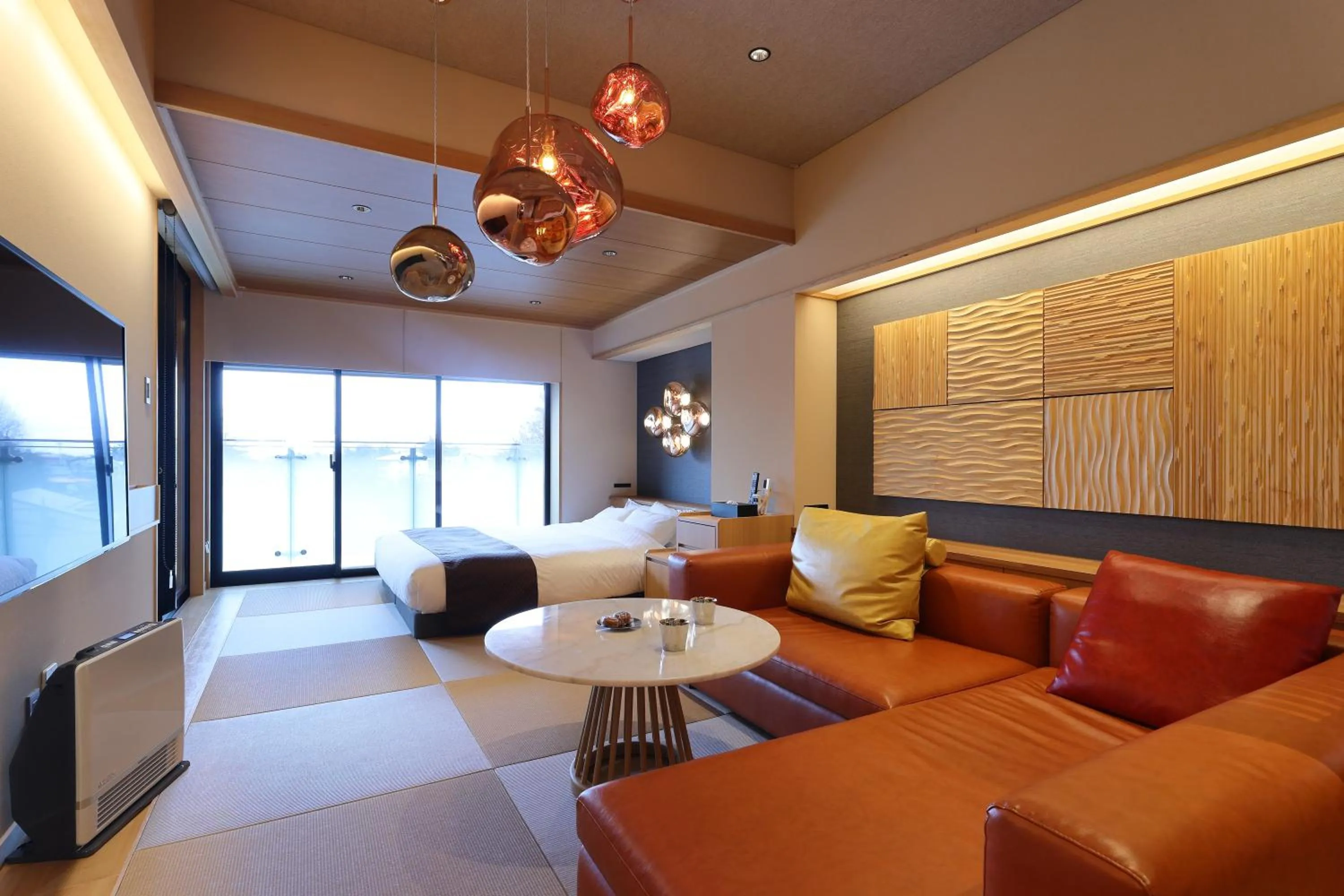 Living room in Yorokobinoyado Takamatsu