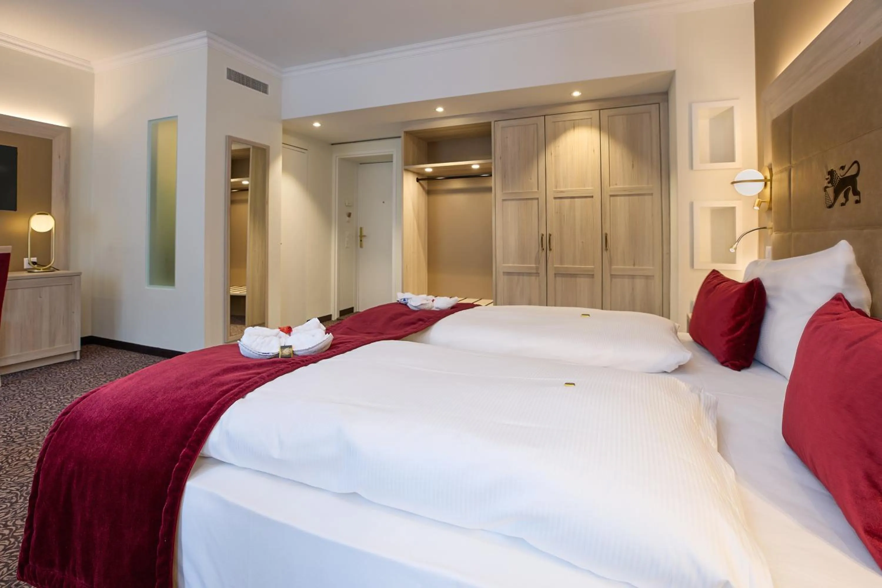 Bed in Hotel St.Gotthard