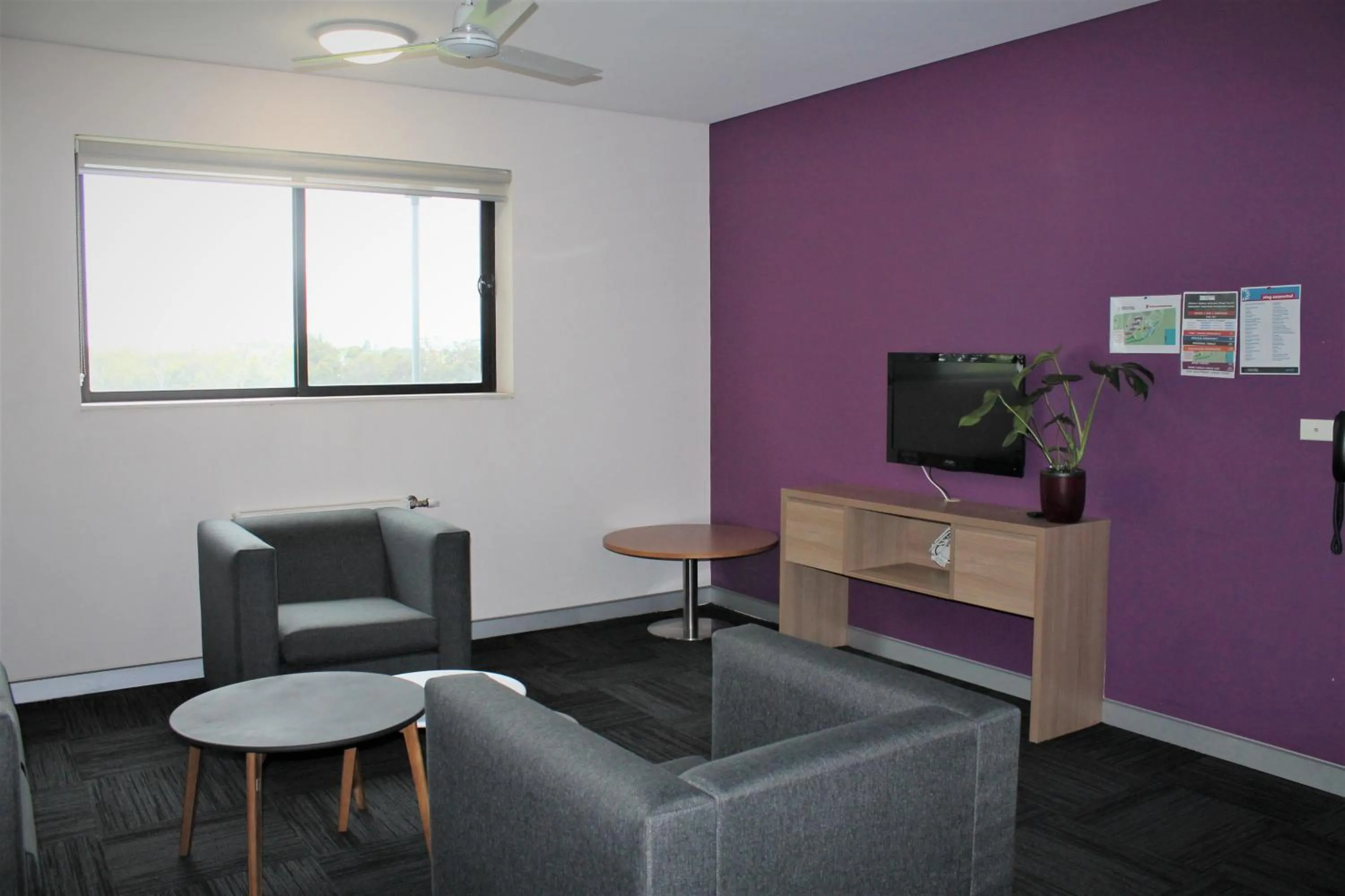 TV and multimedia, Seating Area in Western Sydney University Village - Penrith