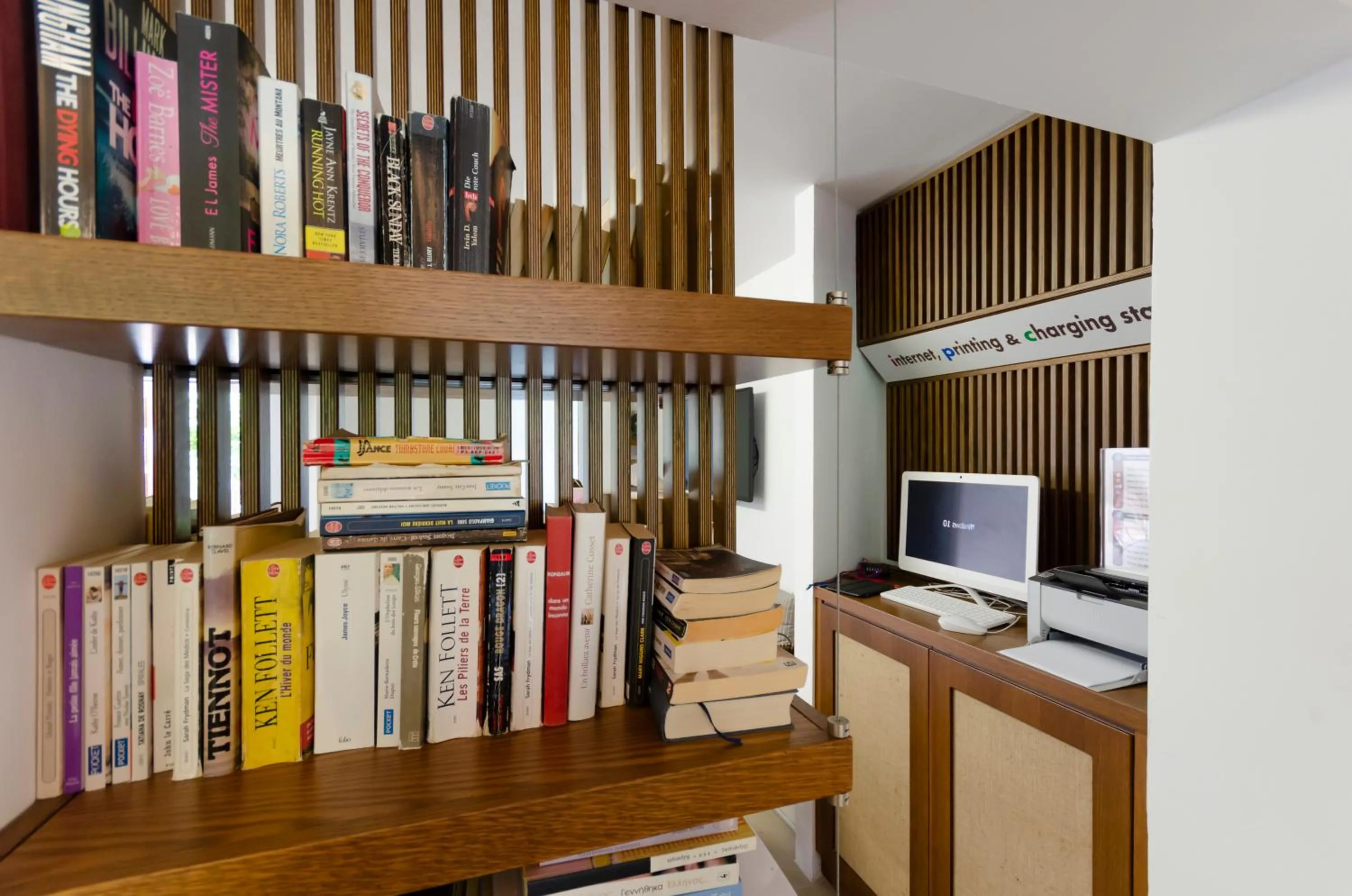 Library in Sarikampos Beach