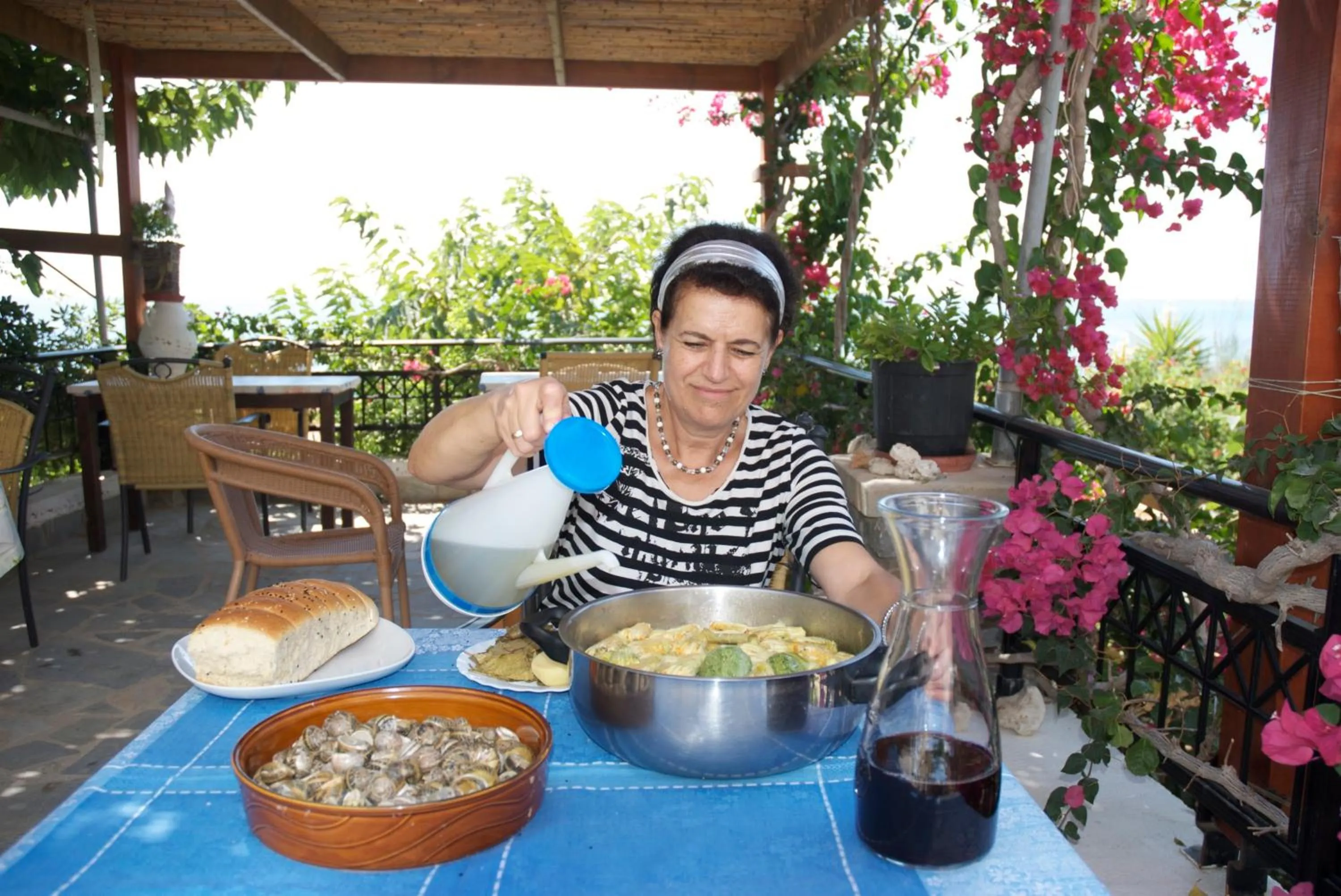 Staff in Sarikampos Beach