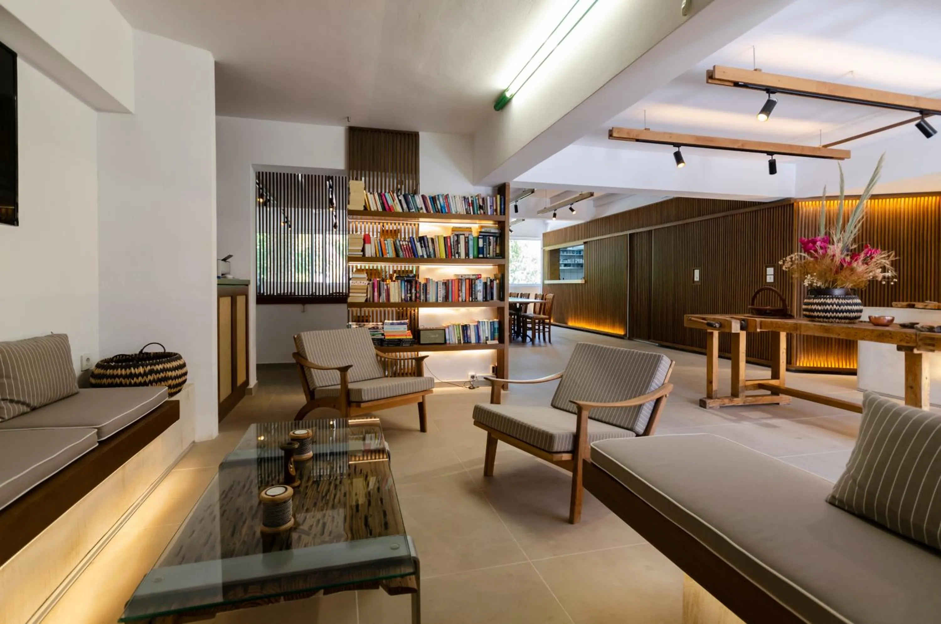 Lobby or reception in Sarikampos Beach