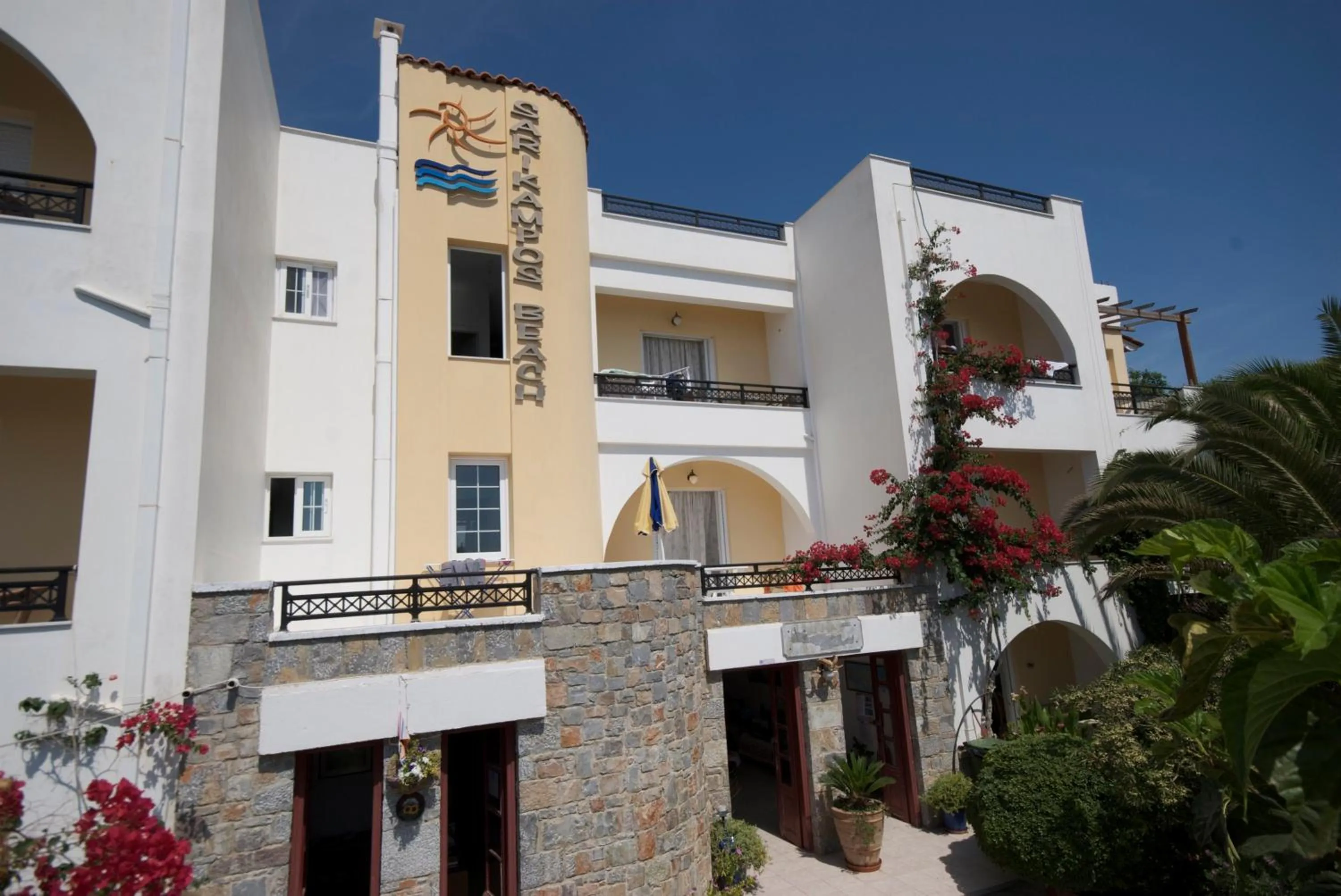 Facade/entrance in Sarikampos Beach