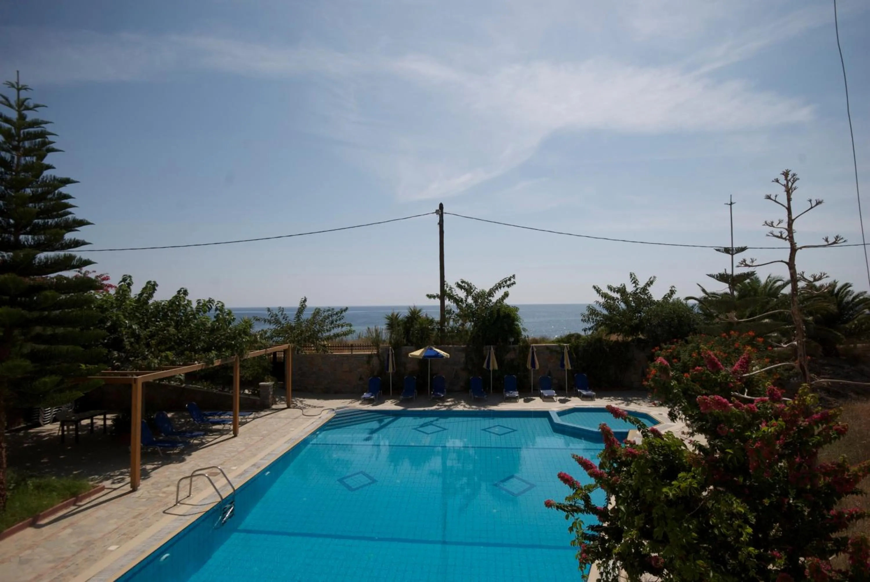 Swimming pool in Sarikampos Beach