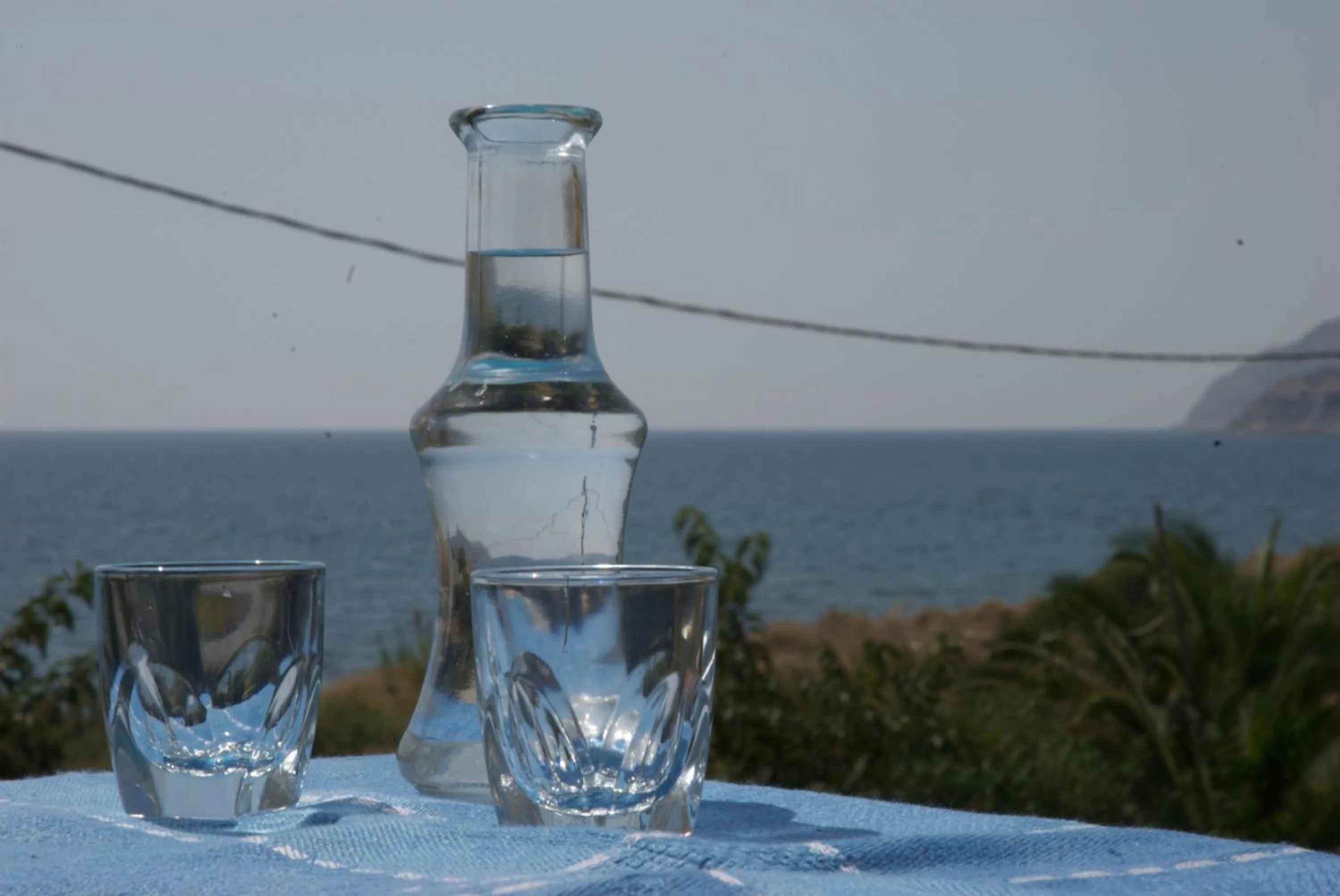 Drinks in Sarikampos Beach