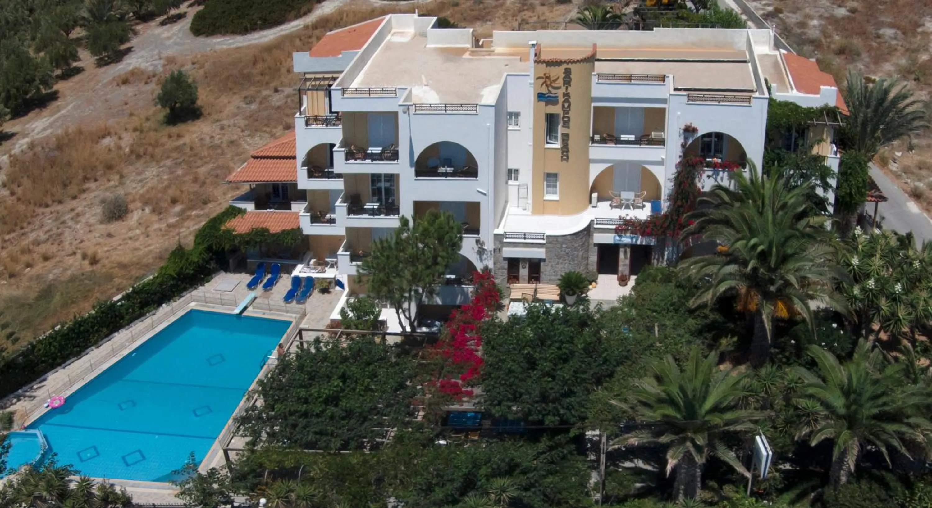 Landmark view in Sarikampos Beach