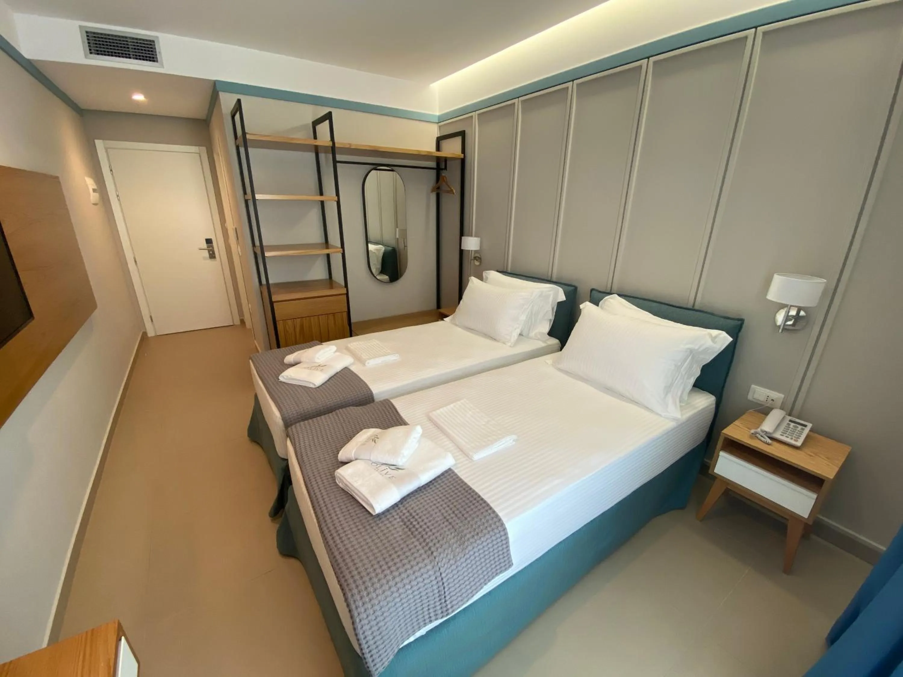 Photo of the whole room, Bed in Hotel Olive Ksamil