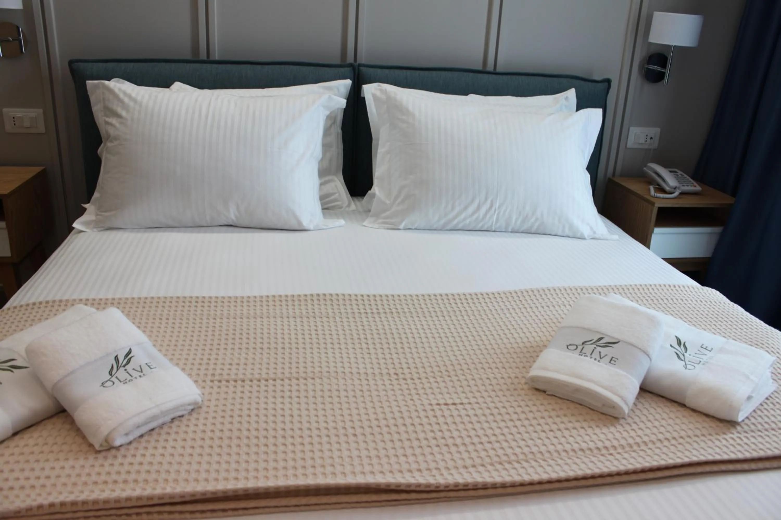 Bed in Hotel Olive Ksamil