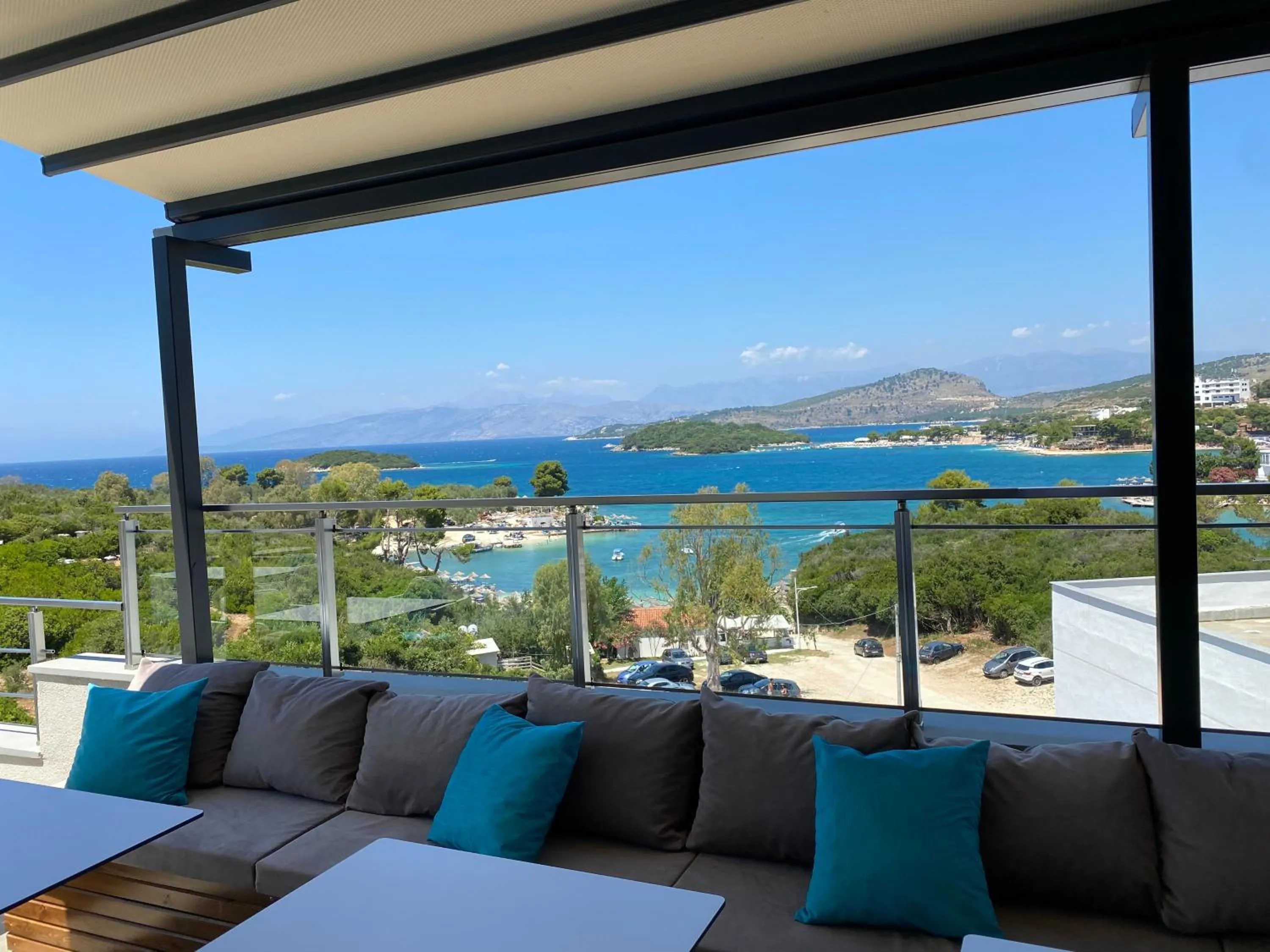 Balcony/Terrace in Hotel Olive Ksamil