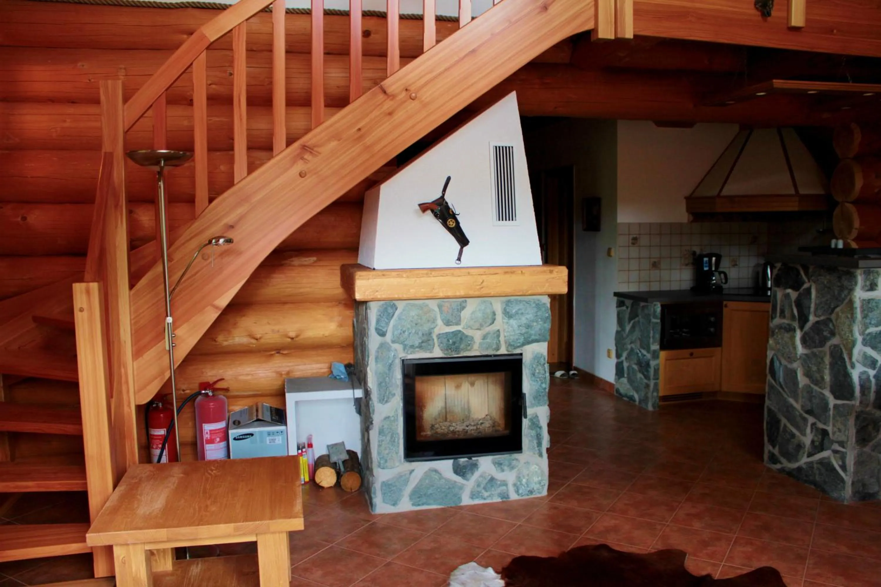 fireplace in Ranch Bystrá