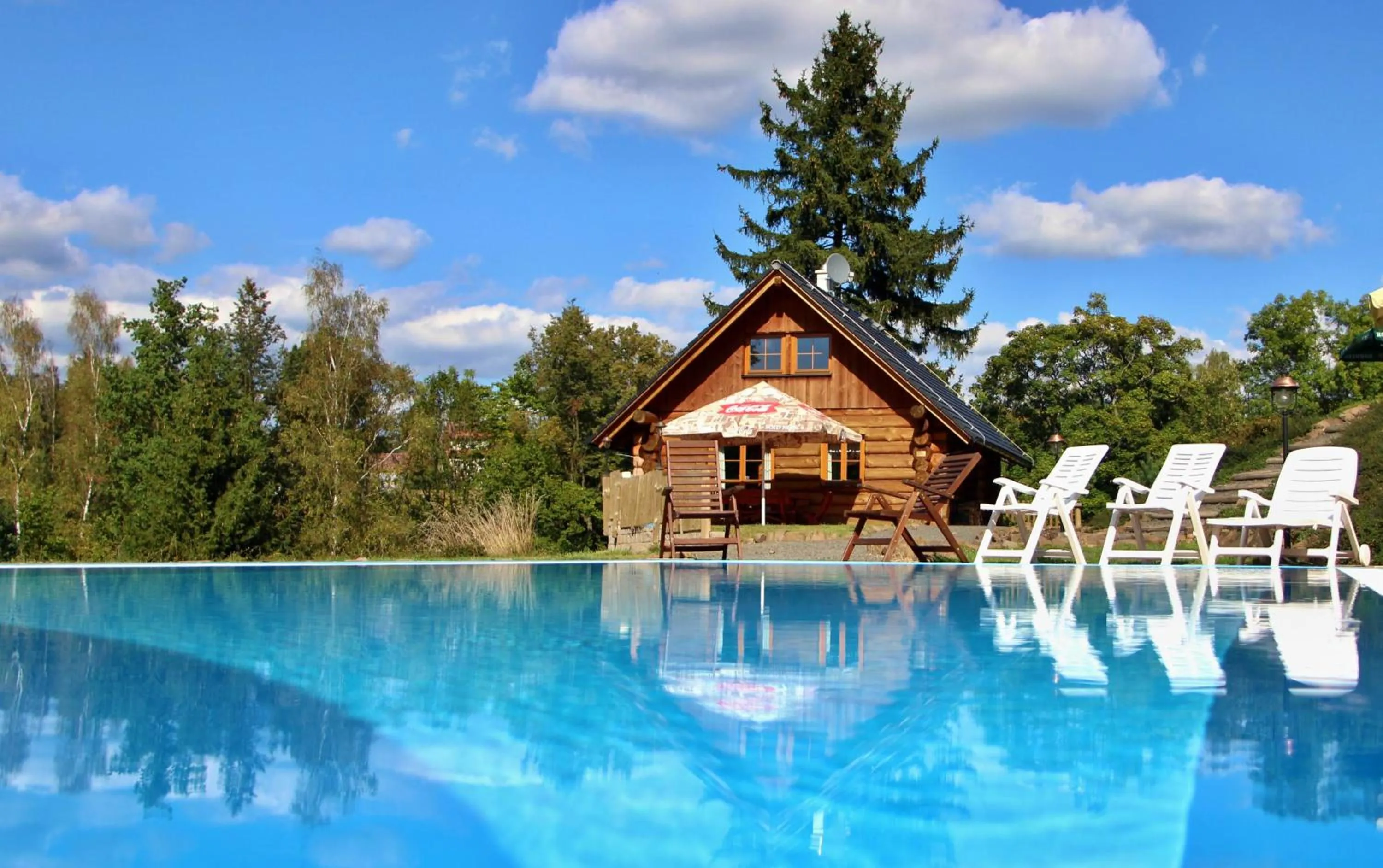 Swimming pool in Ranch Bystrá