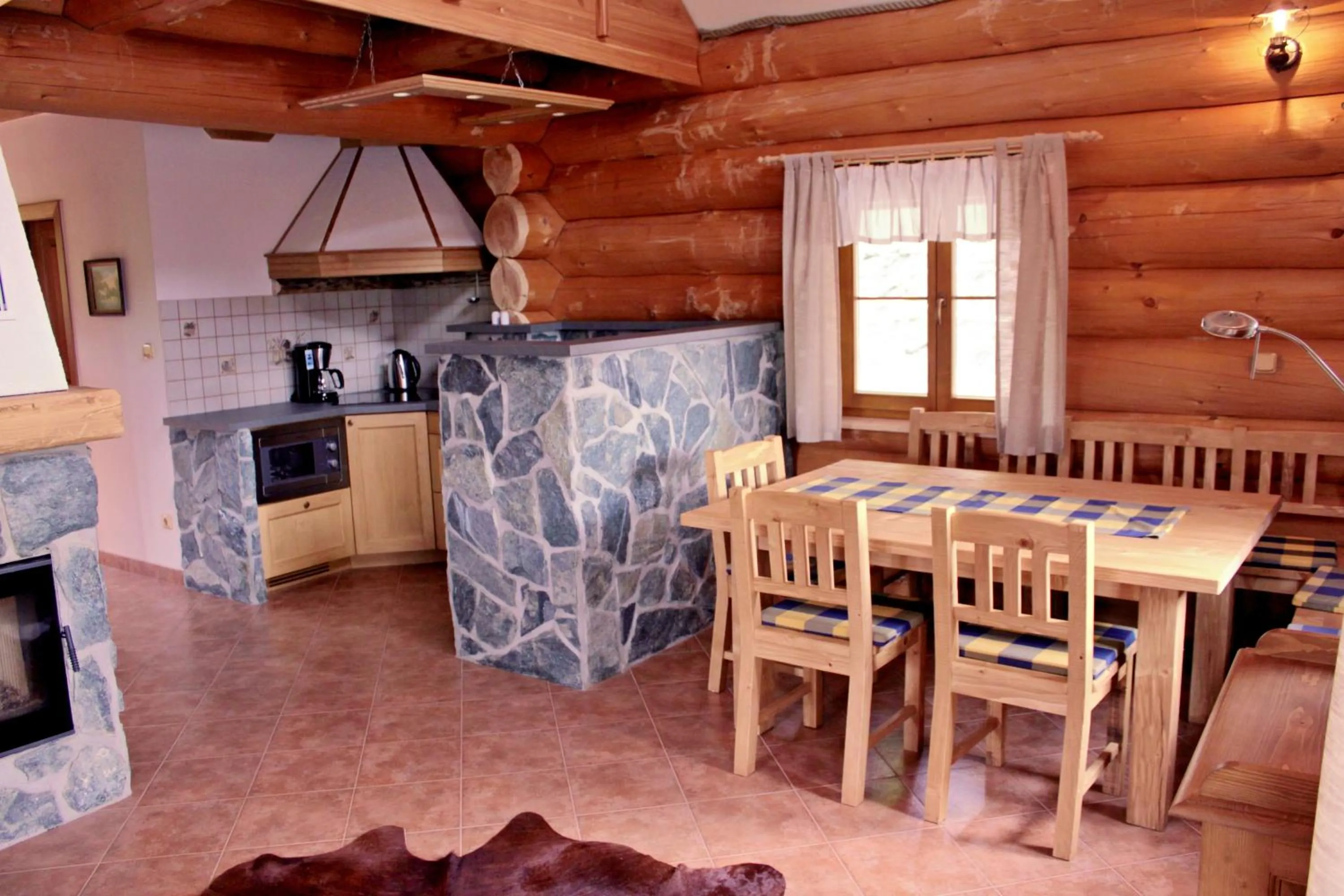 Kitchen or kitchenette in Ranch Bystrá