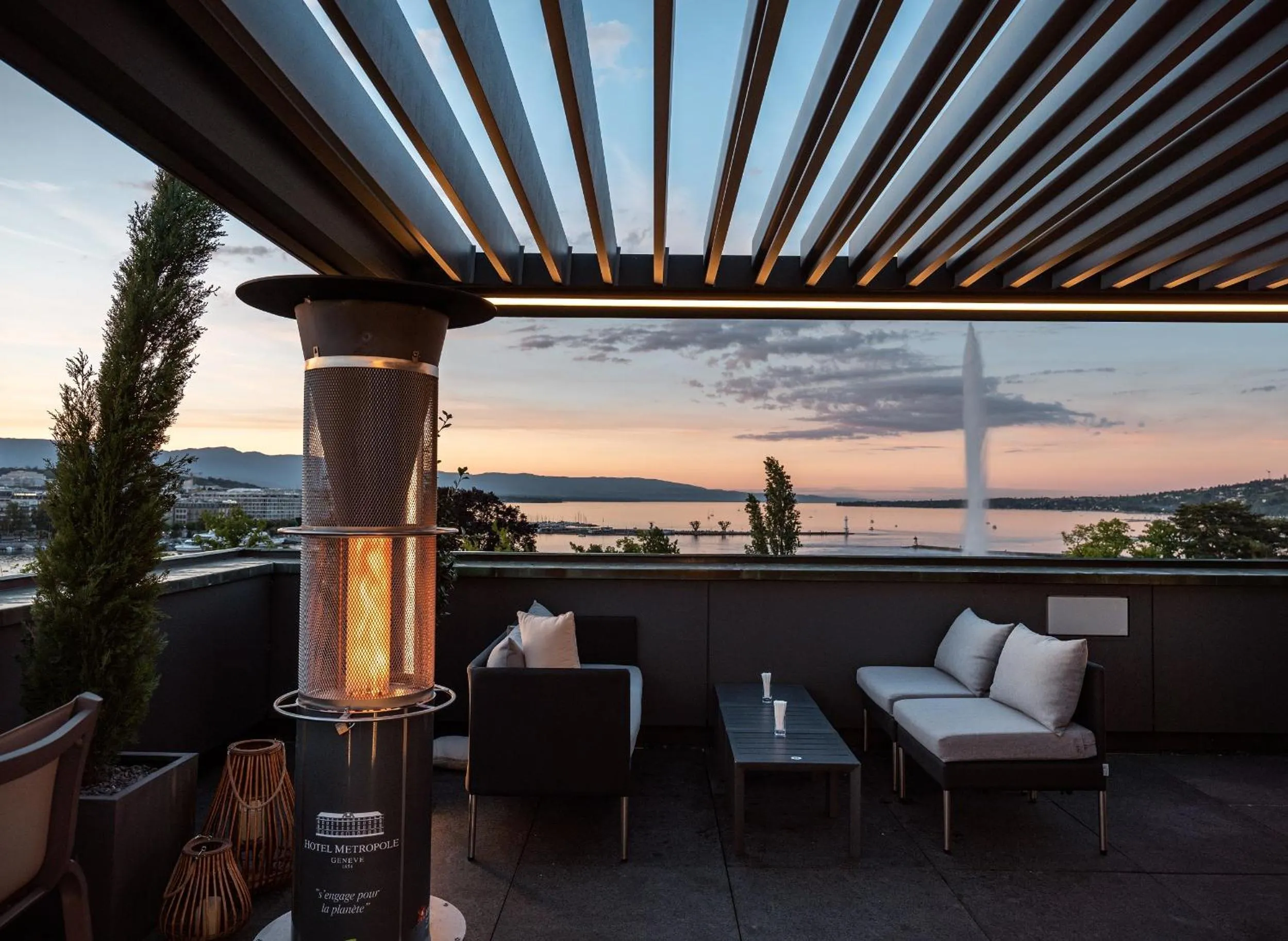 Balcony/Terrace in Hôtel Métropole Genève