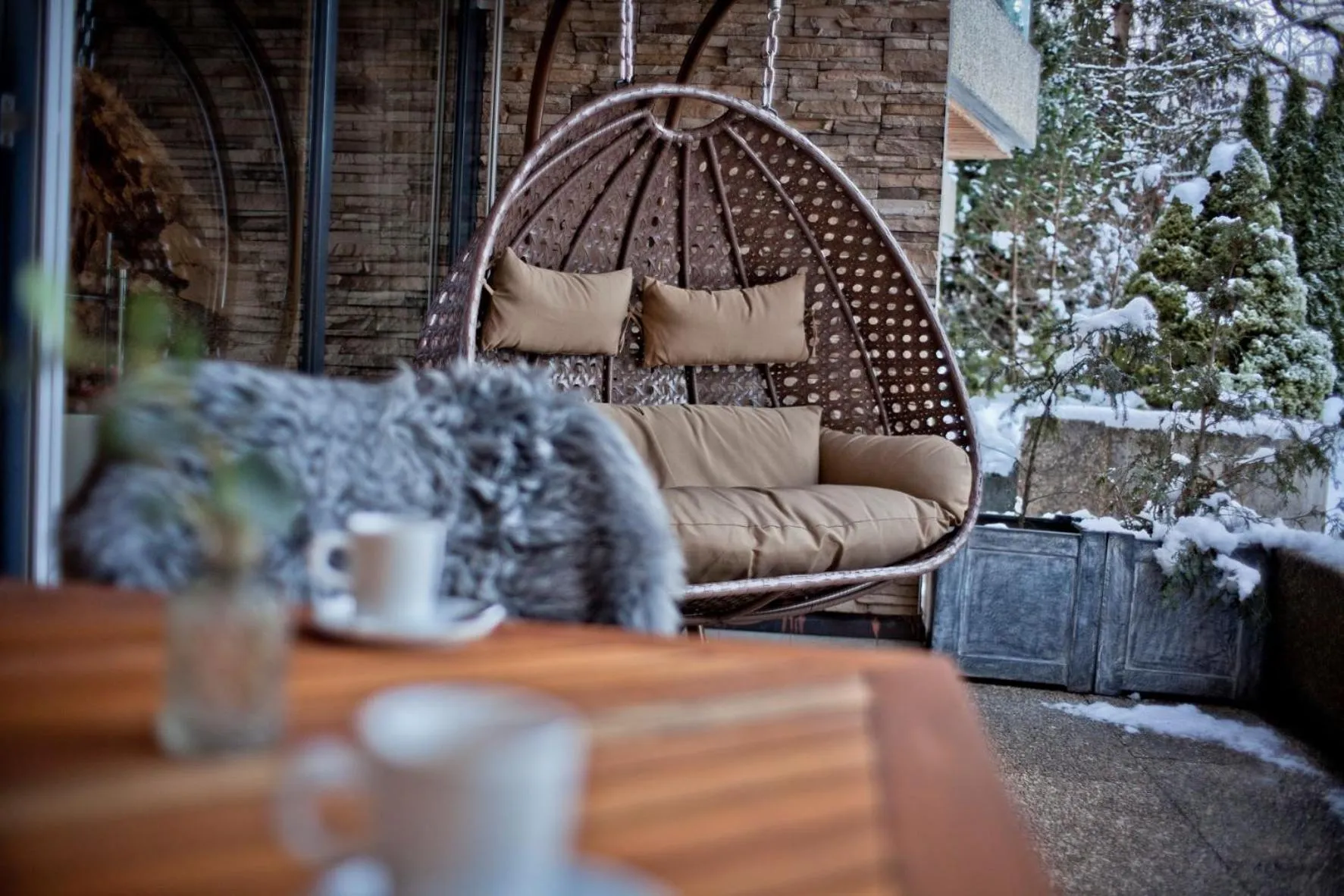 Balcony/Terrace in Eiger Mountain & Soul Resort