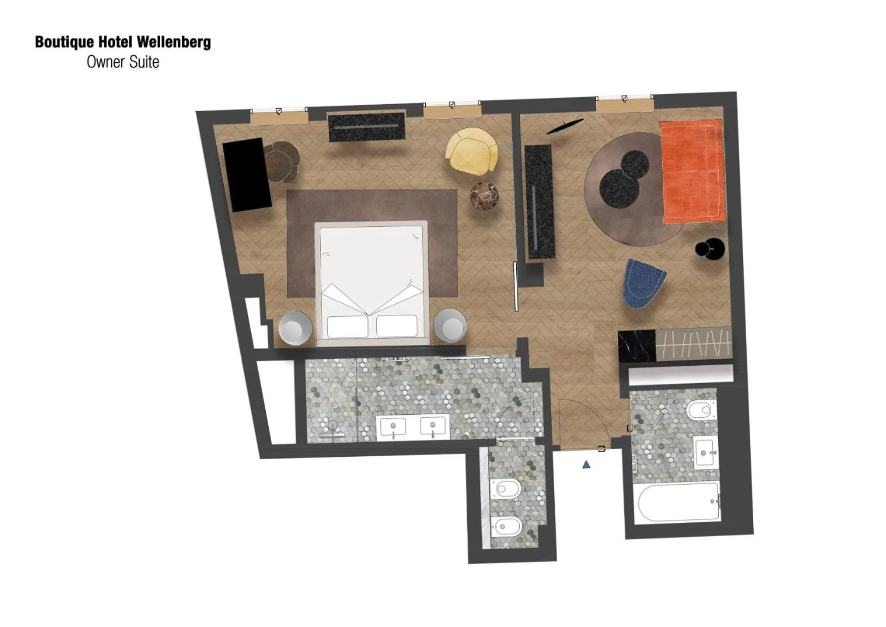 Floor plan in Boutique Hotel Wellenberg