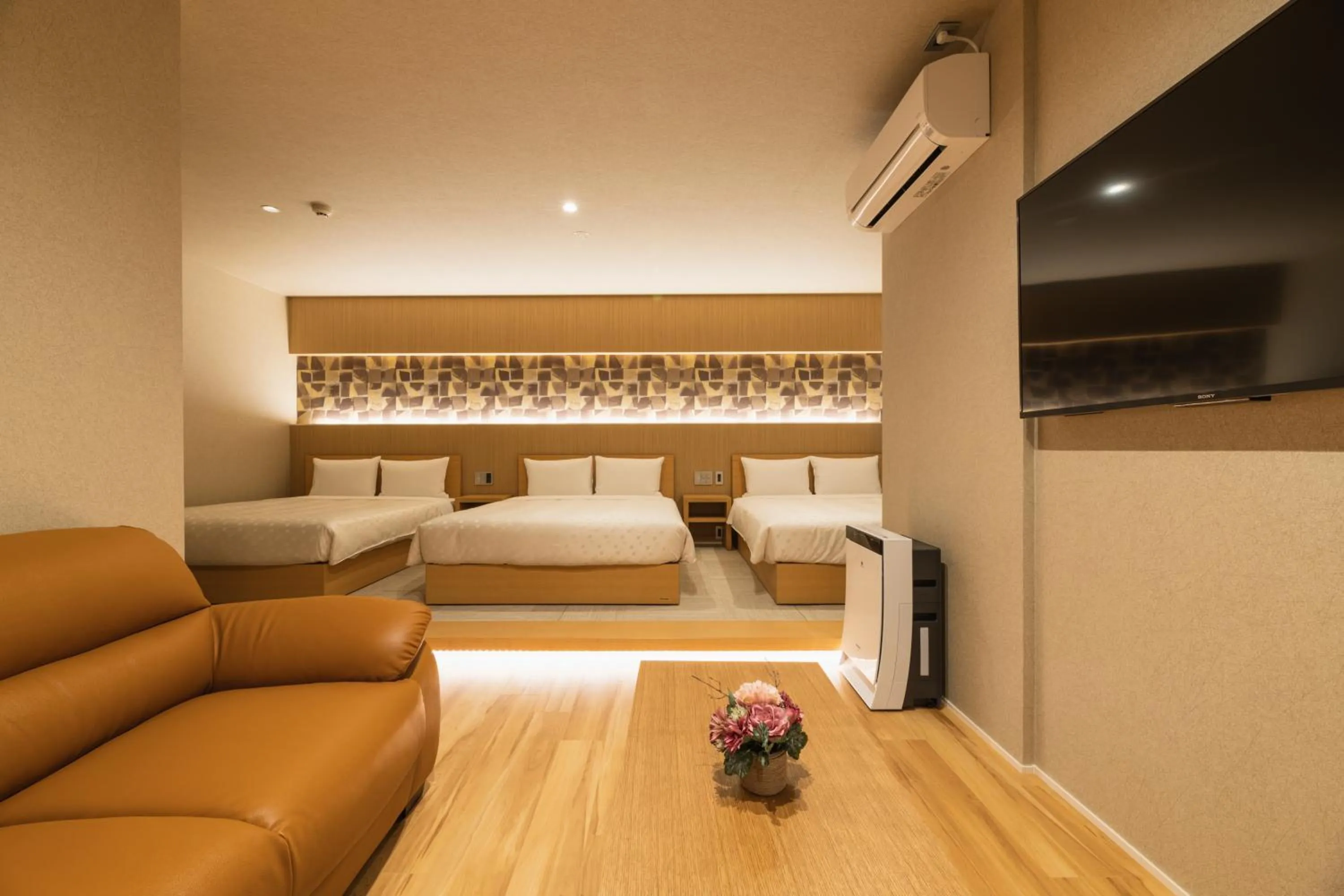 Photo of the whole room, Bed in GRAND BASE Hakatamon