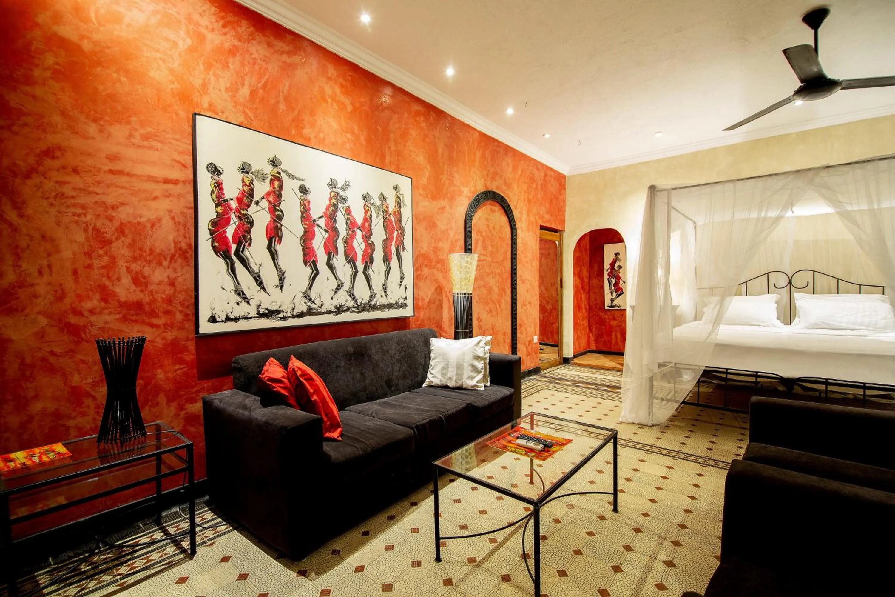 Night, Bed in Mediterraneo Boutique Hotel