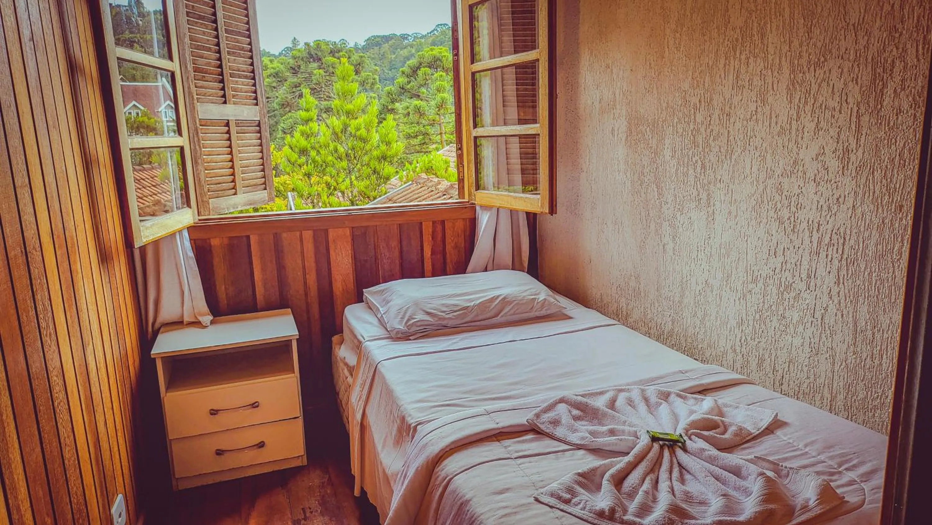 Bed in Pousada Atalaia Capivari
