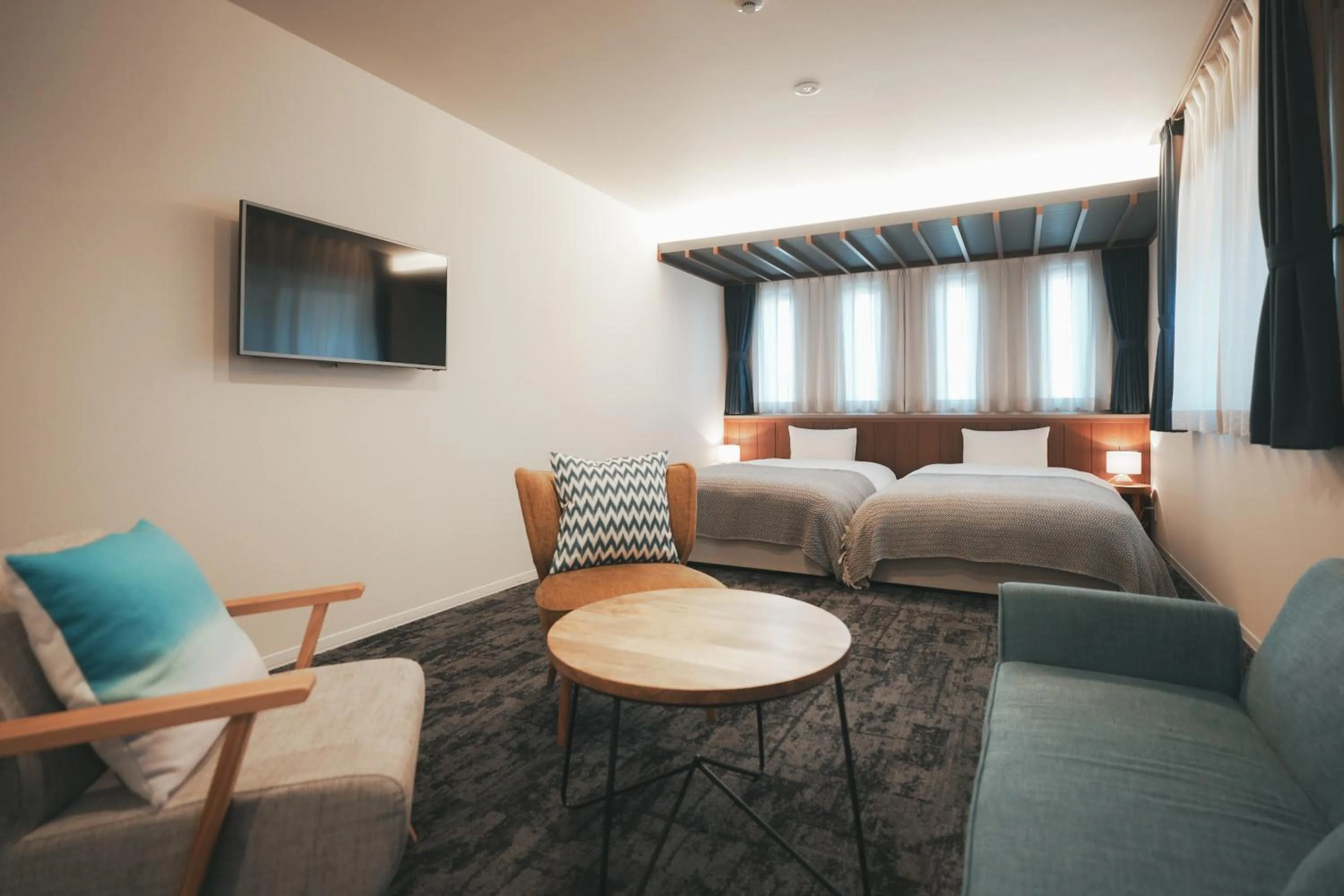 Bed in LAZULI Hiroshima Hotel and Lounge